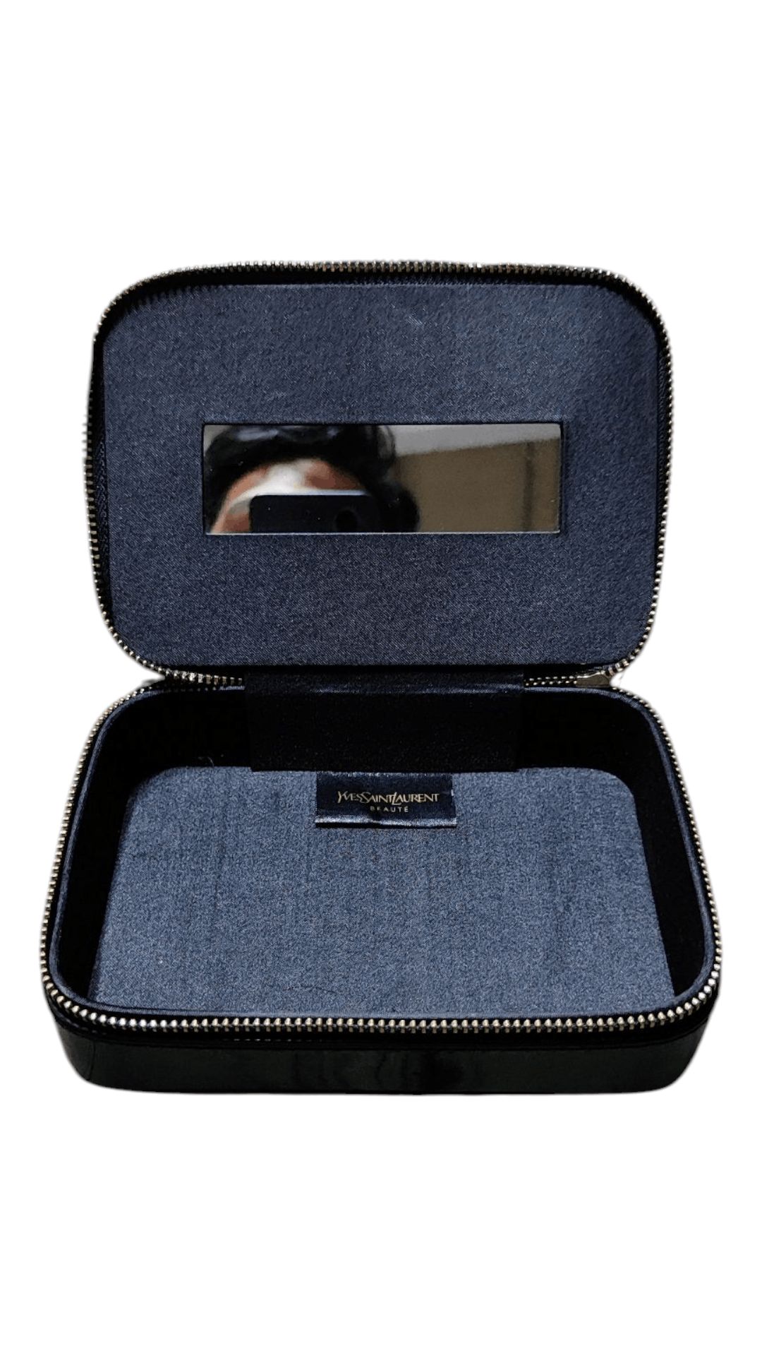 Yves Saint Laurent YSL Beauty Faux Patent Leather Makeup Cosmetic Box W/Mirror Size ONE SIZE - 5 Thumbnail