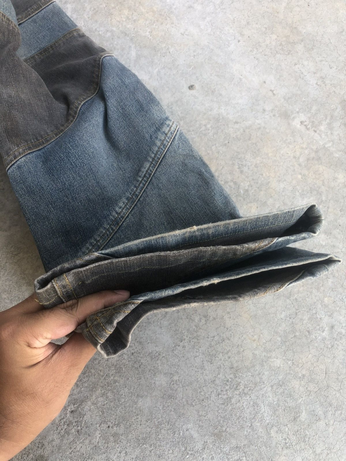 If Six Was Nine Japanese Modern Lover Flared Jeans Distressed Patchwork Size US 32 / EU 48 - 13 Thumbnail