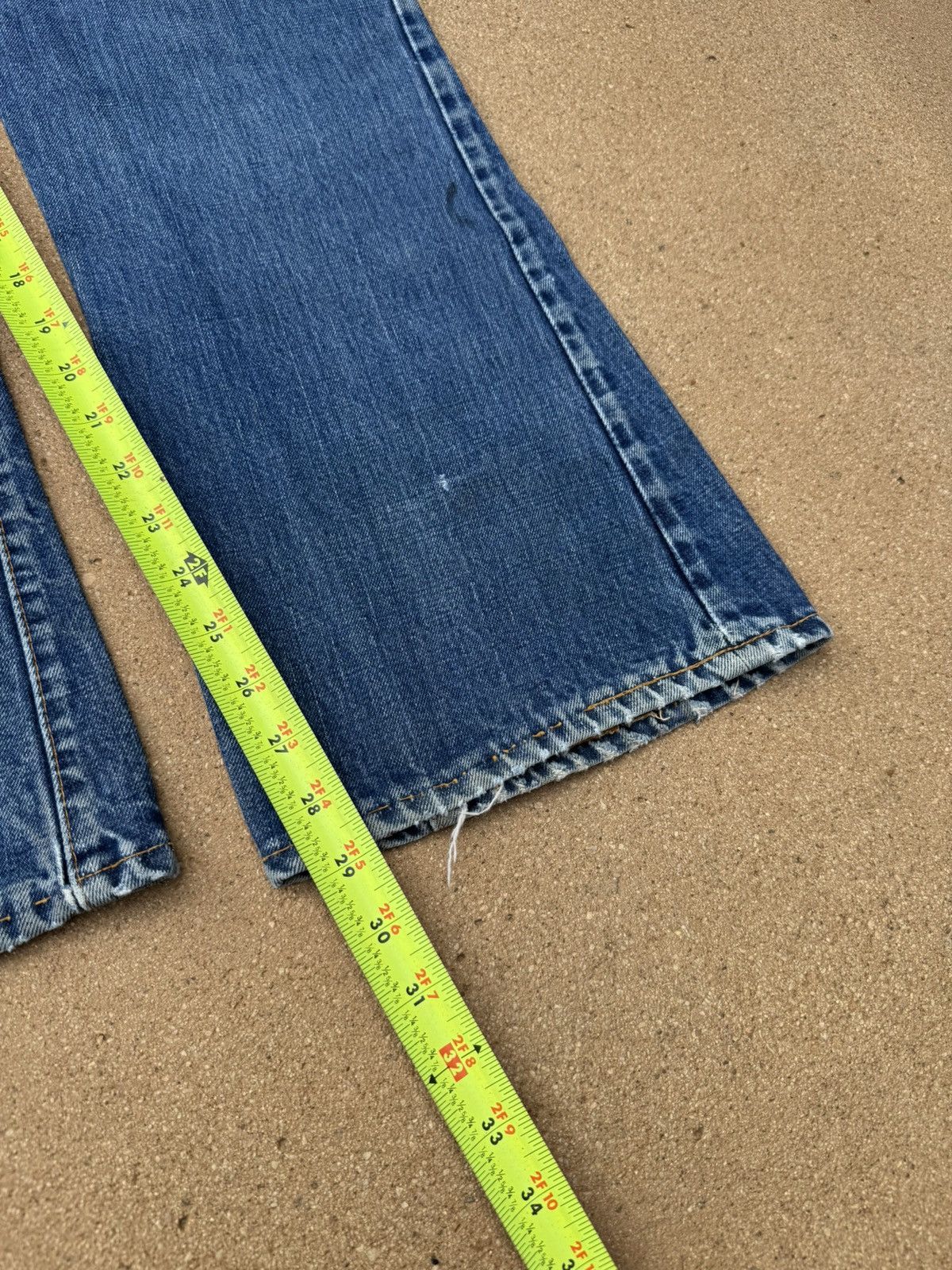 Levi's Vtg 70’s Levi’s 646 Orange Tab Bellbottom Flare Jeans 37x29 Size US 37 - 8 Thumbnail