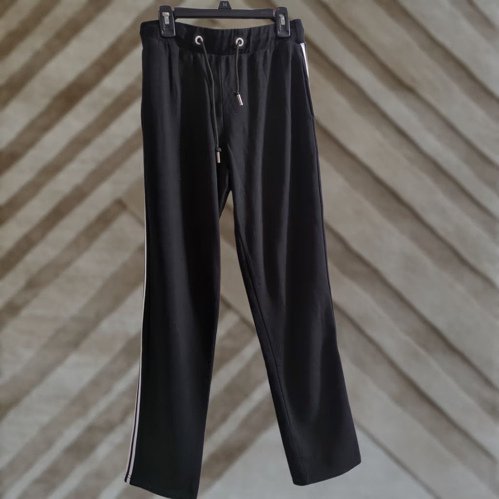 Vintage Maze Women's Medium Black Drawstring Joggers Athletic Pants Gym Size 32" / US 10 / IT 46 - 1 Thumbnail