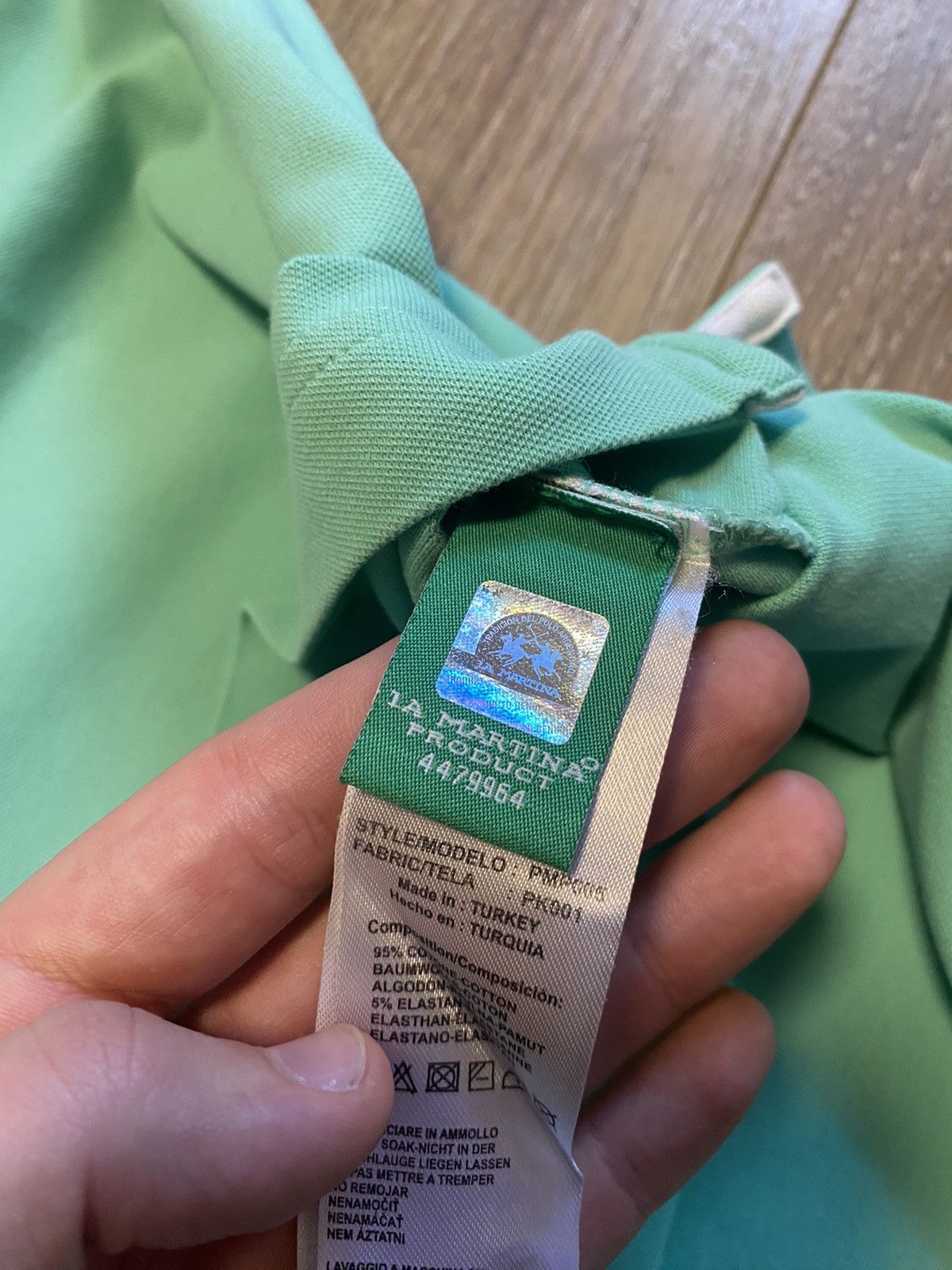 La Martina × Vintage Vintage La Martina Polo Tshit Emerald Size US L / EU 52-54 / 3 - 7 Thumbnail