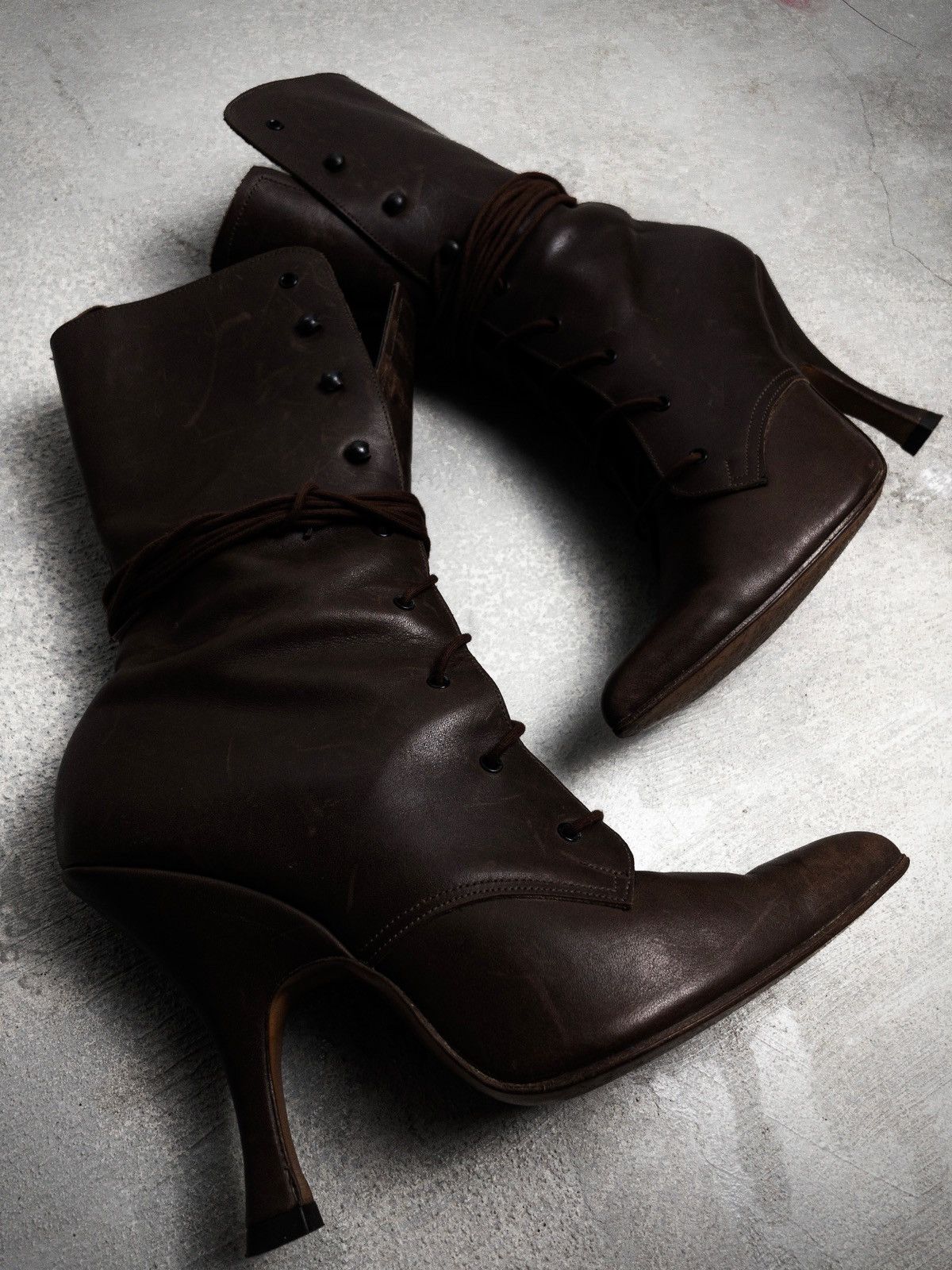Vivienne Westwood 80’s Vivienne Westwood “Witches” heel pointed boots Size US 7 / IT 37 - 1 Thumbnail