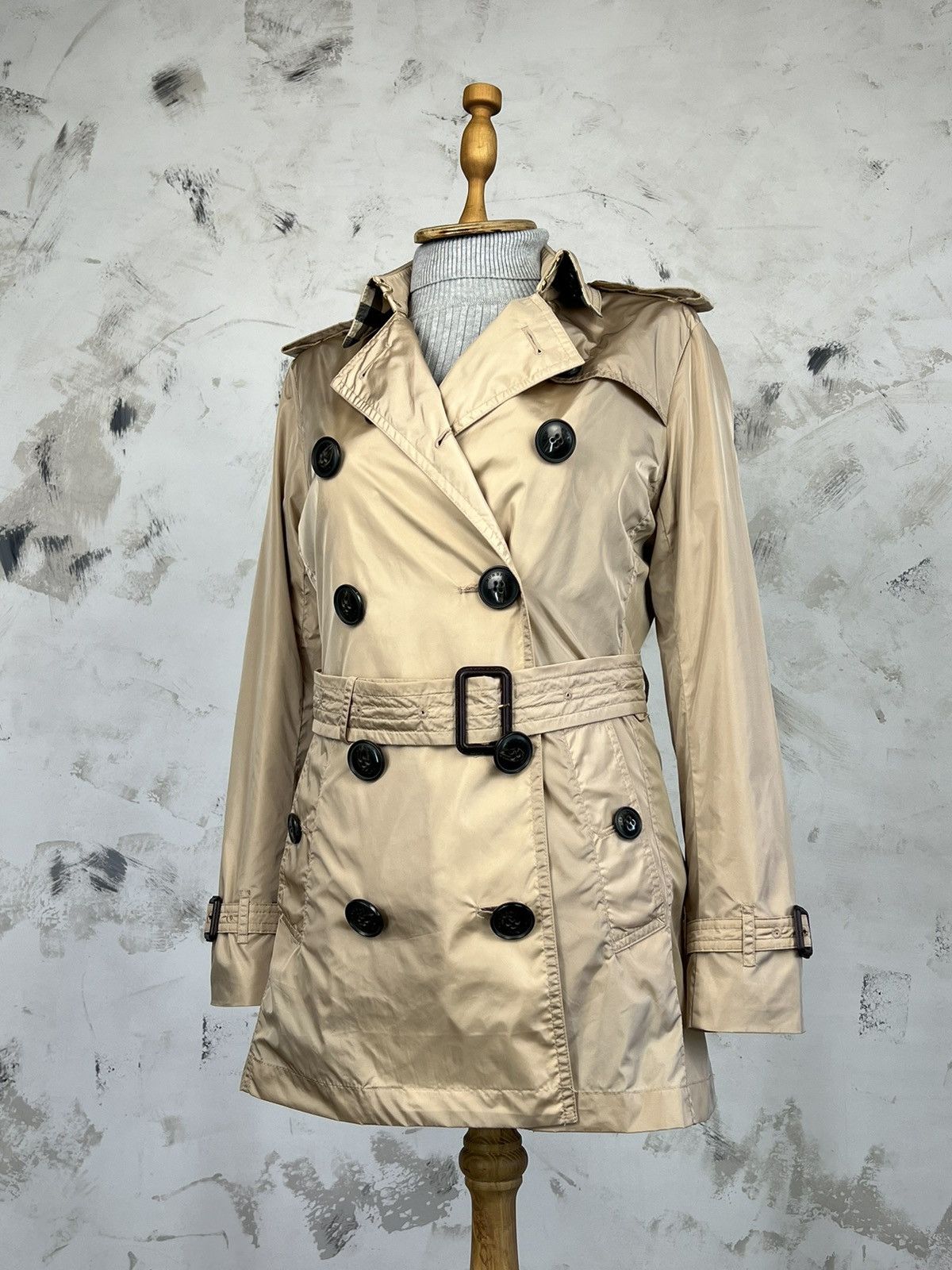 Burberry Burberry Brit Trench Coat Jacket Size XS - S US 4 Size S / US 4 / IT 40 - 2 Thumbnail
