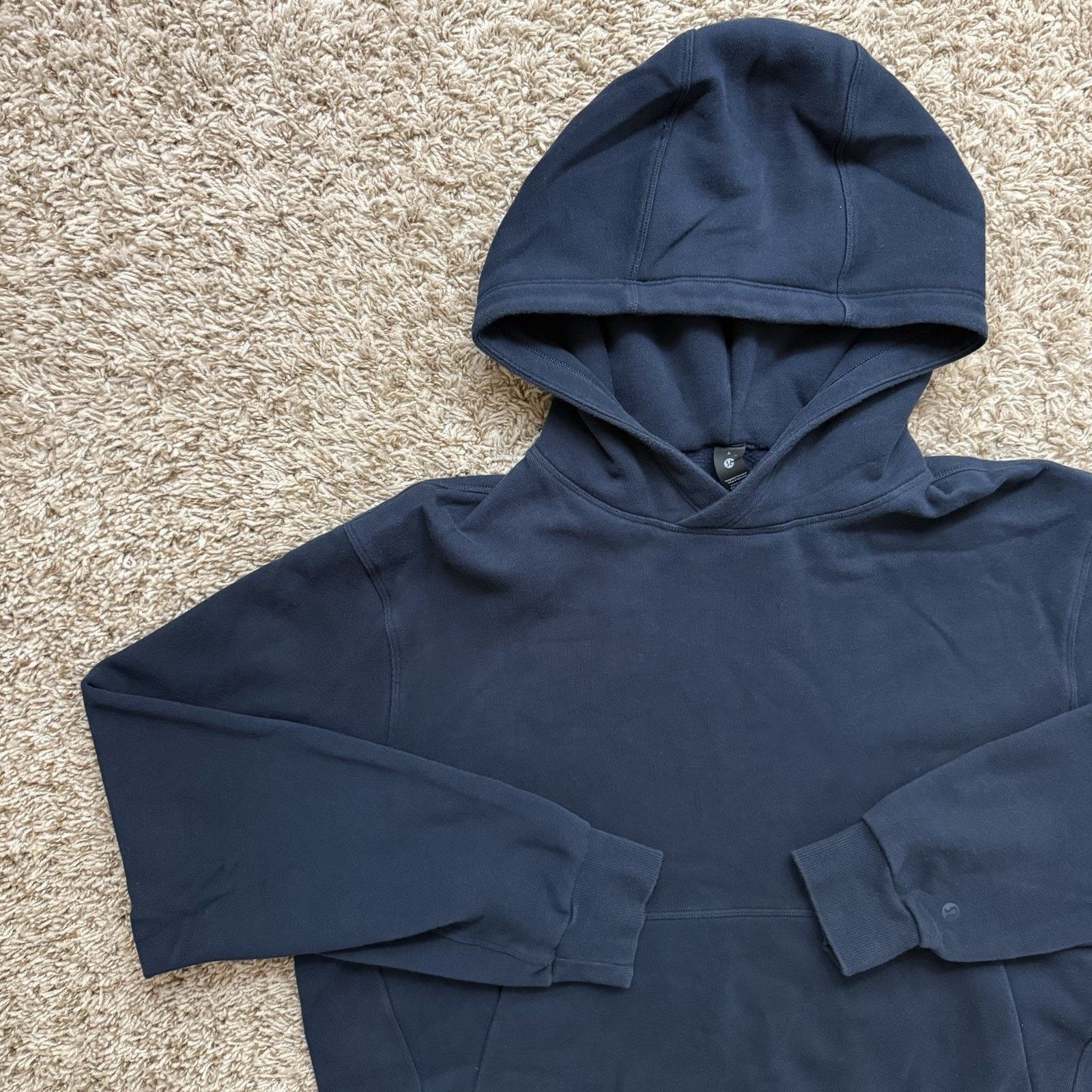 Lululemon LuluLemon Navy Blue Athletic Hoodie Pullover Size Large Soft Size US L / EU 52-54 / 3 - 3 Thumbnail