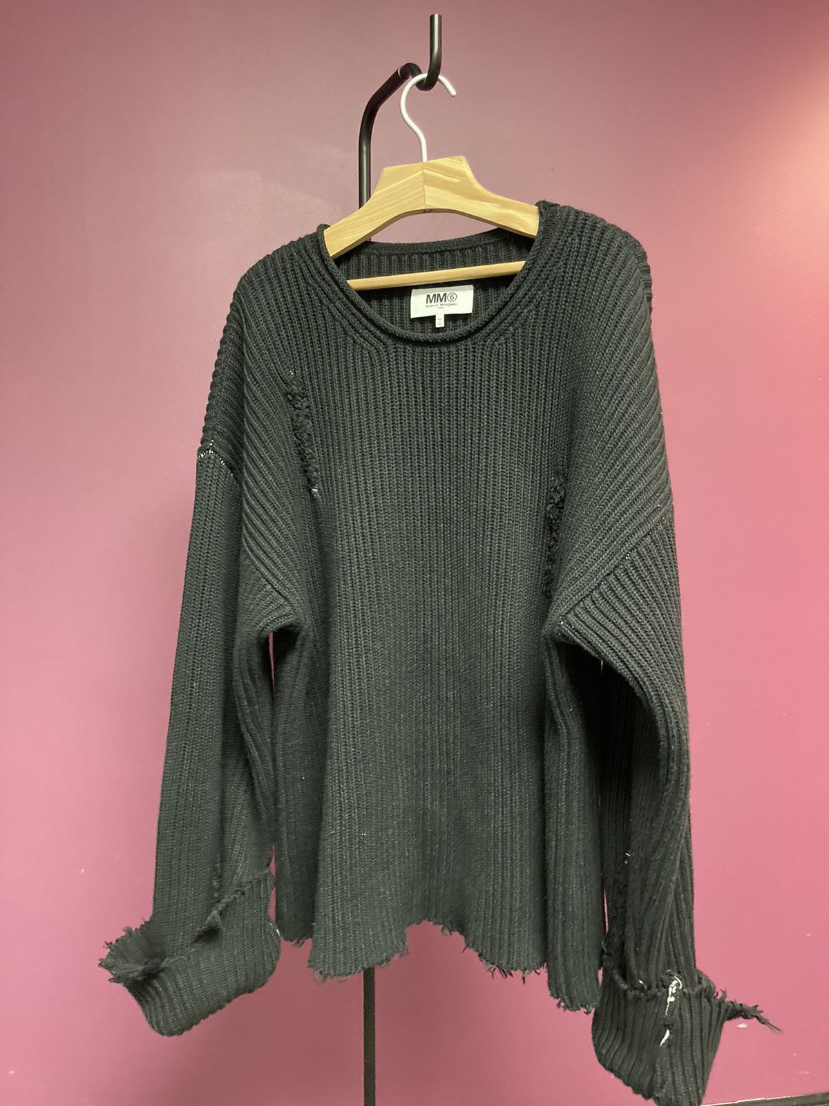 Maison Margiela 2023ss MM6 Maison Margiela mm6 distressed sweater Size US XL / EU 56 / 4 - 1 Thumbnail