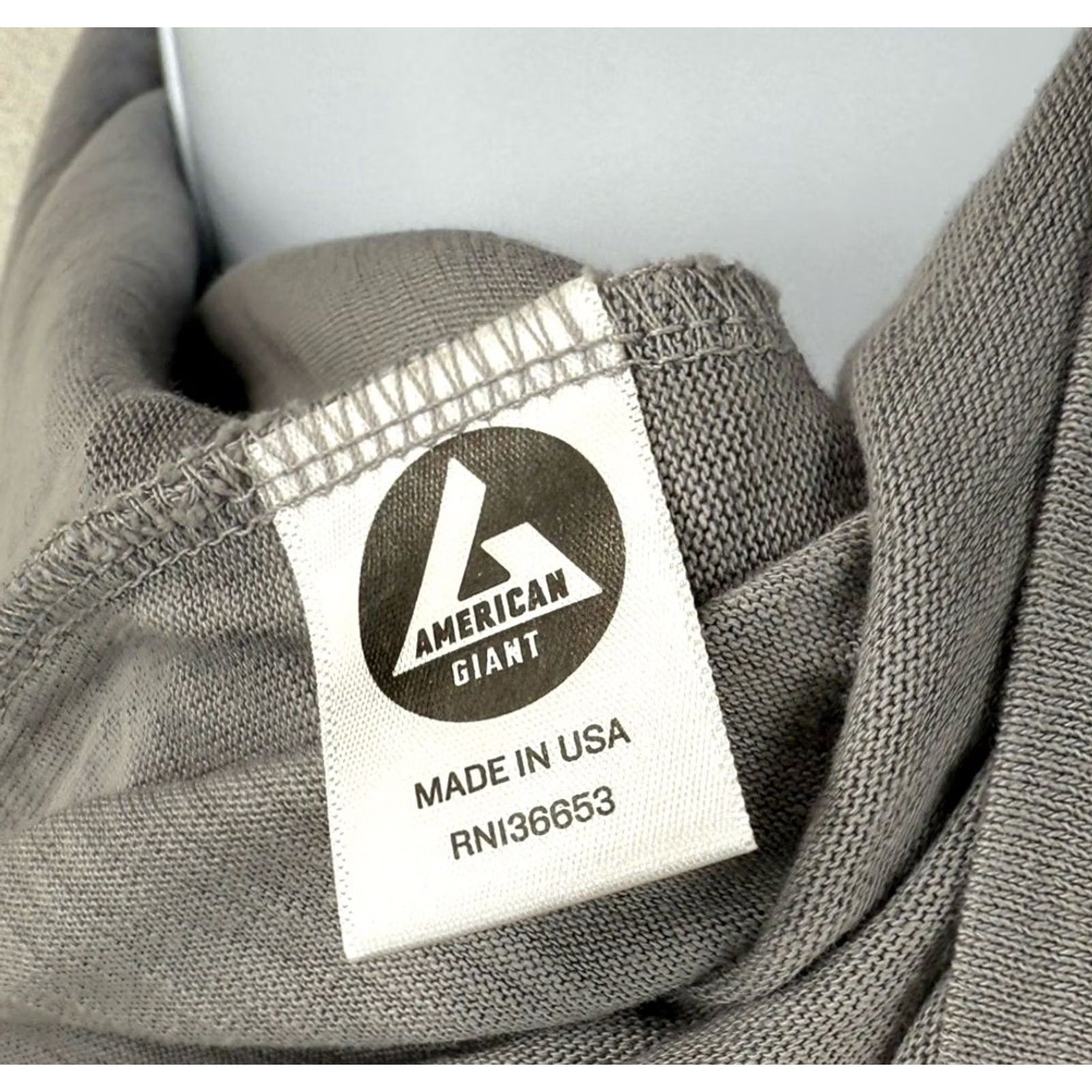 Vintage American Giant T-Shirt Gray Short Sleeve Women L Crew Neck 100% Cotton Slim Slits Size L / US 10 / IT 46 - 7 Thumbnail