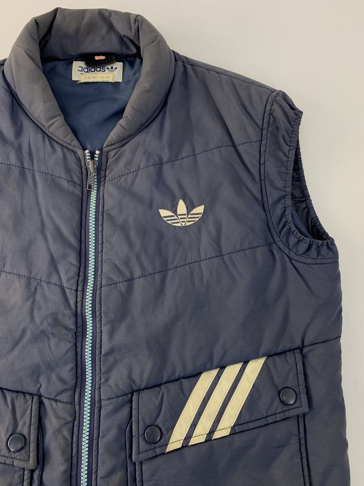 Adidas Vintage Adidas Descente Trifoil Vest Padded Jacket Size US M / EU 48-50 / 2 - 5 Thumbnail