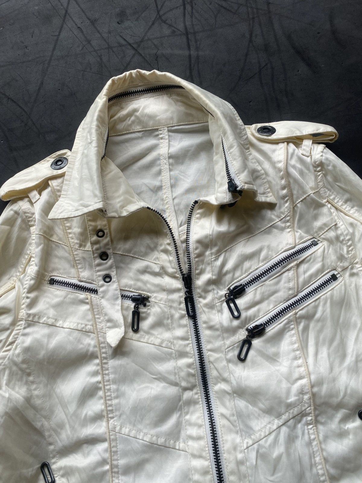 If Six Was Nine × Japanese Brand × Le Grande Bleu (L.G.B.) Pointchary japanese white biker jacket ifsix kmrii Size US M / EU 48-50 / 2 - 3 Thumbnail
