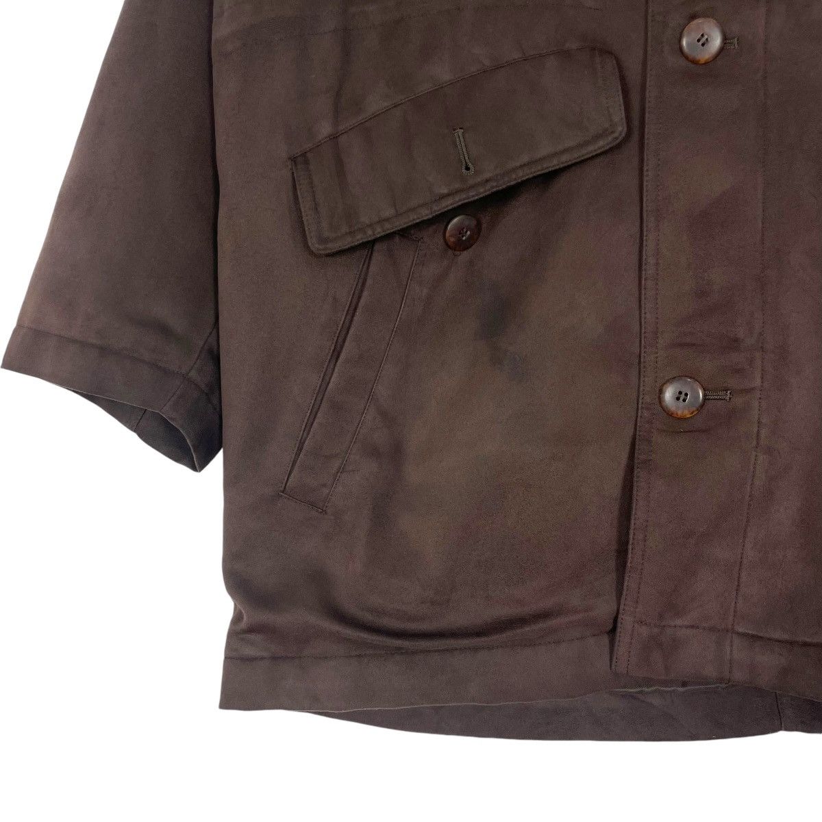Courreges Vintage Courreges Homme Suede Jacket Core Jacket Button Up Size US L / EU 52-54 / 3 - 4 Thumbnail