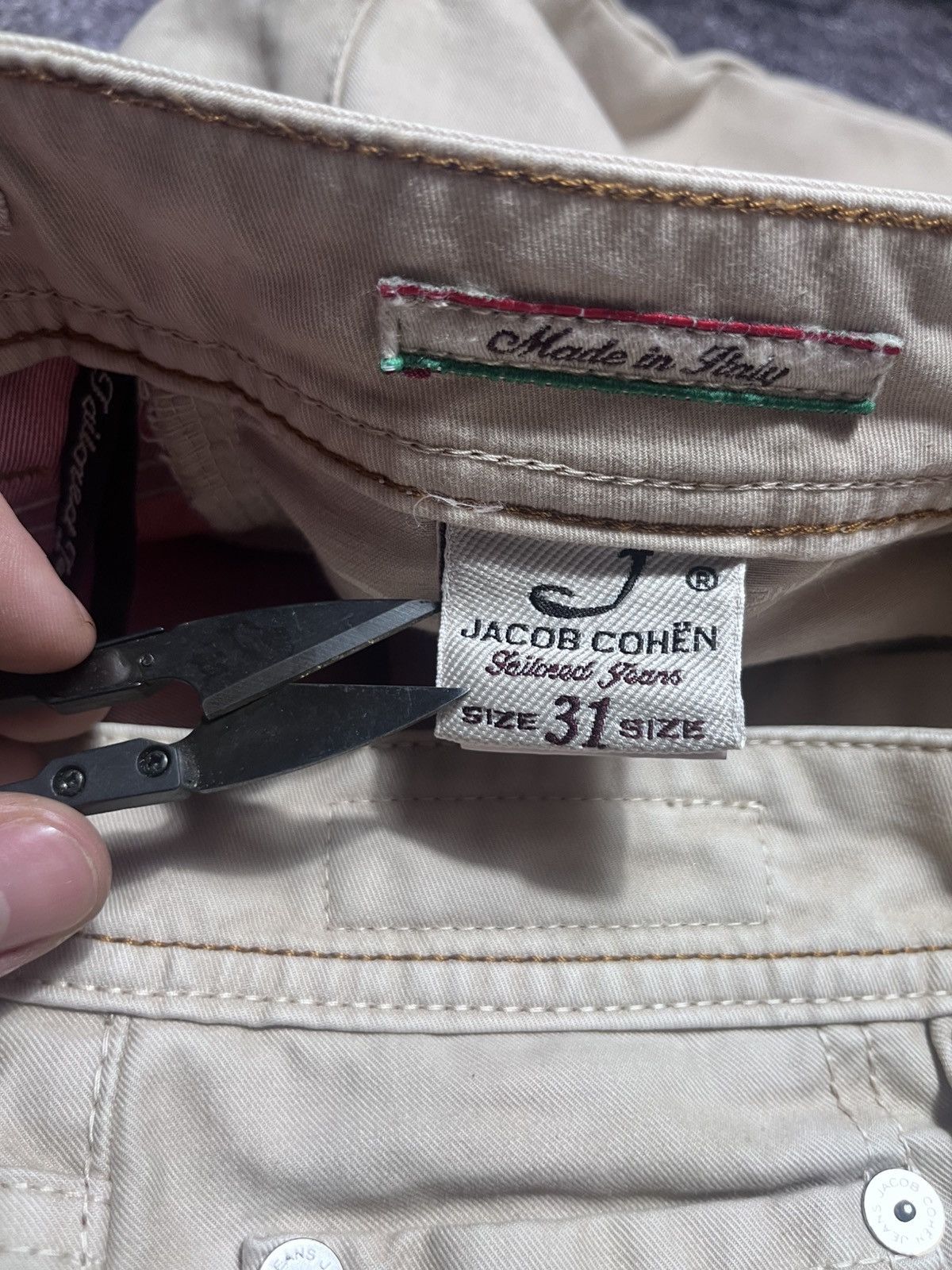 Jacob Cohen Jacob Cohen J623 Comfort Luxury Jeans Beige Mens Size 31 Size US 31 - 6 Thumbnail