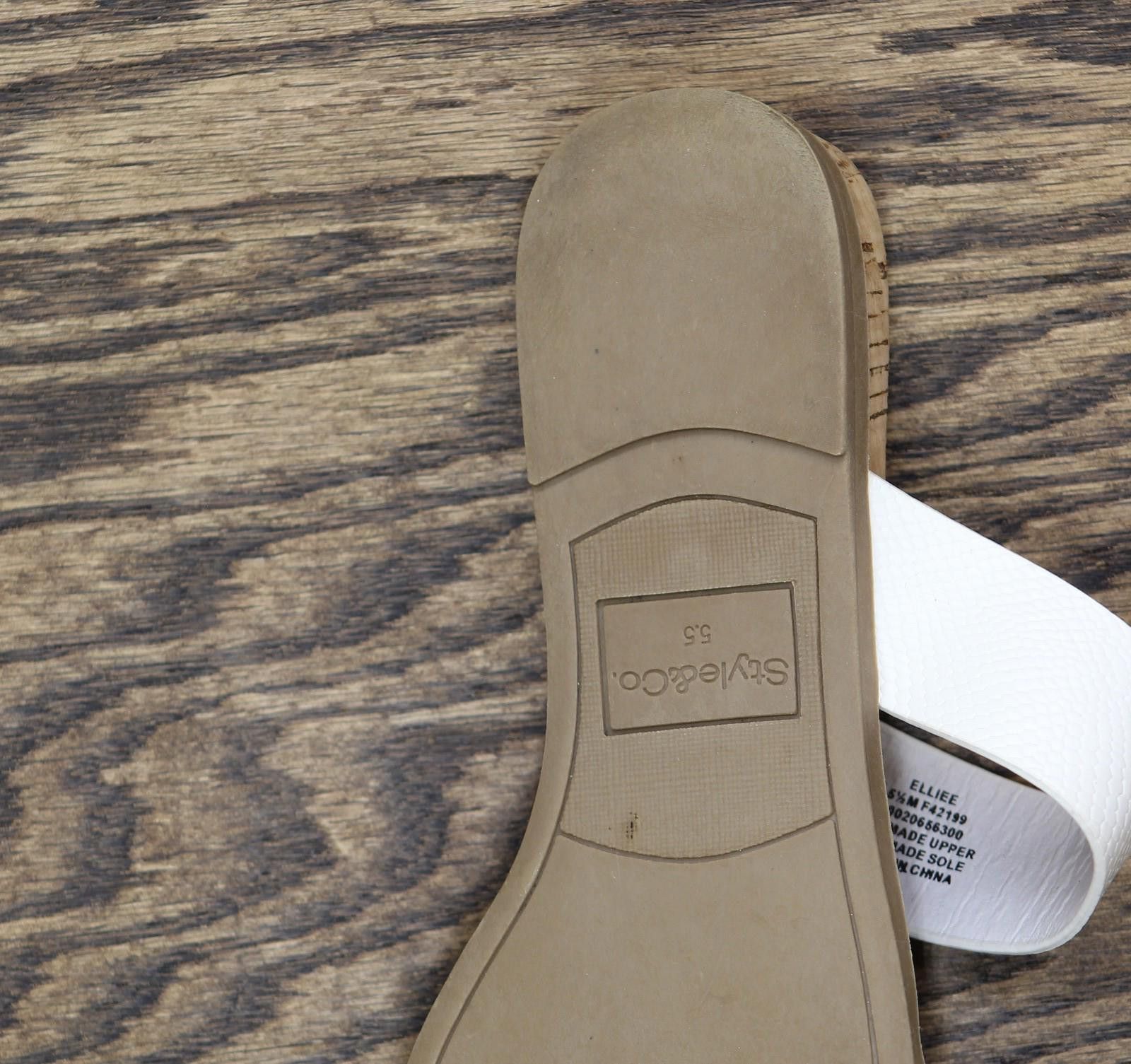 Style & Co Style & Co. Sandals 2 Band 10020656300 White Lizard 5.5m Size US 5.5 / IT 35.5 - 5 Thumbnail
