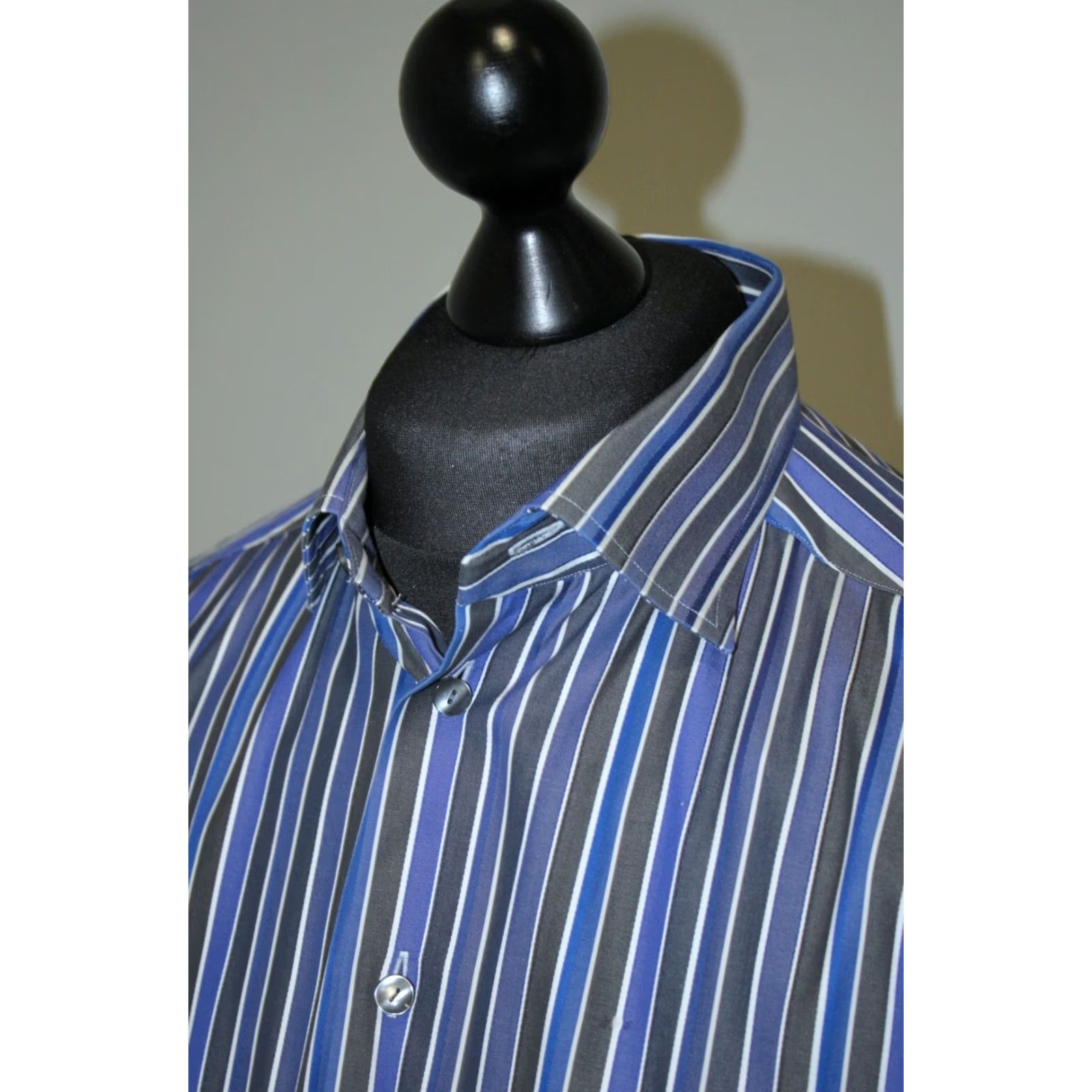 Eton Eton mens Shirt Blue Size 41 16 Contemporary Fit Size US L / EU 52-54 / 3 - 2 Thumbnail