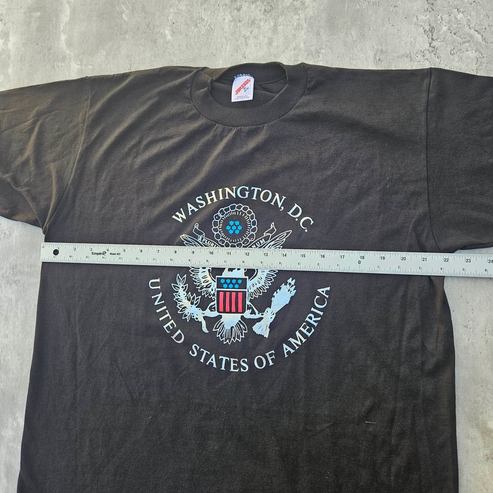 Jerzees Vintage Washington DC Travel T- Shirt Size XL Single Stitch Size US XL / EU 56 / 4 - 6 Thumbnail