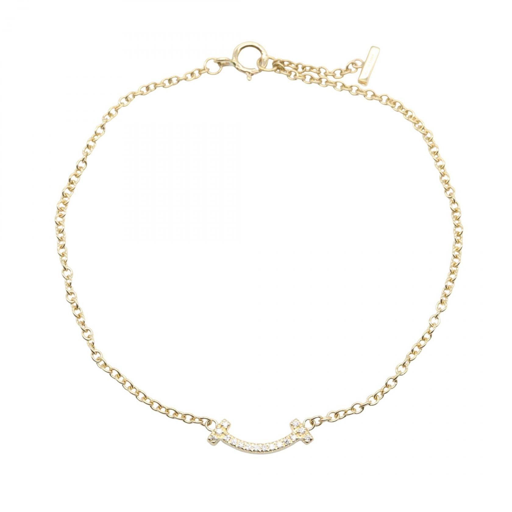 Tiffany & Co. Tiffany & Co. Tiffany & Co. T Smile Mini Au750 Diamond Bracelet Precious Metal Bracelet DUTY FREE for USA Size ONE SIZE - 1 Thumbnail