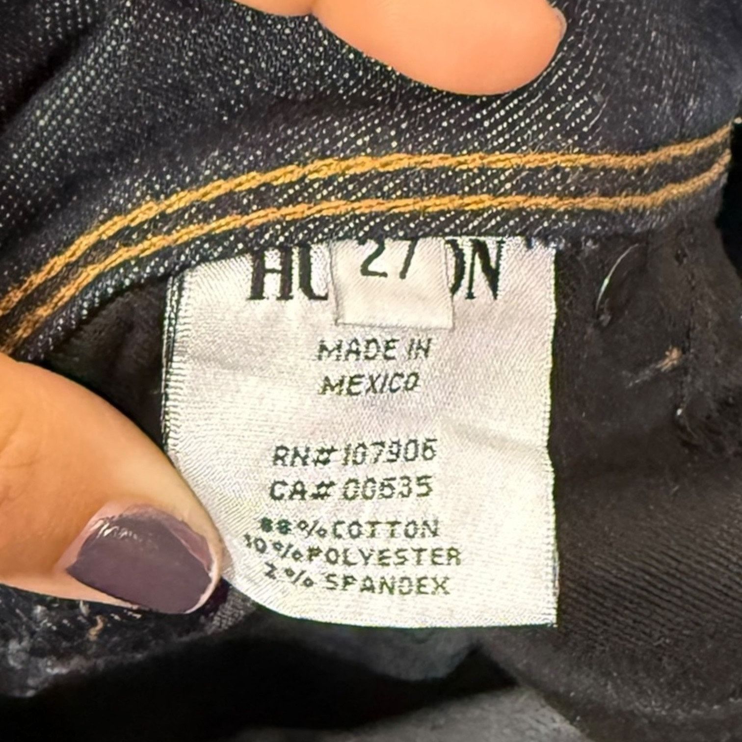 Hudson Hudson Women's 27 Dark Wash Straight-leg Jeans Low Cut Size 27" / US 4 / IT 40 - 5 Thumbnail