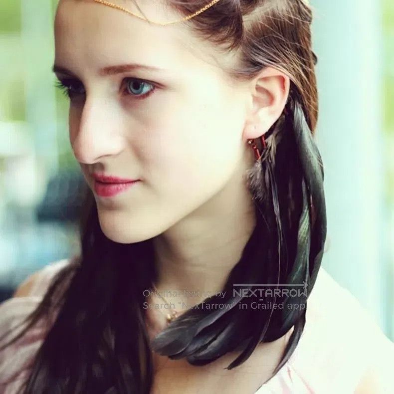 Japanese Brand Japanese Brand Anni Jurgenson Feather earring, earrings Size ONE SIZE - 6 Thumbnail