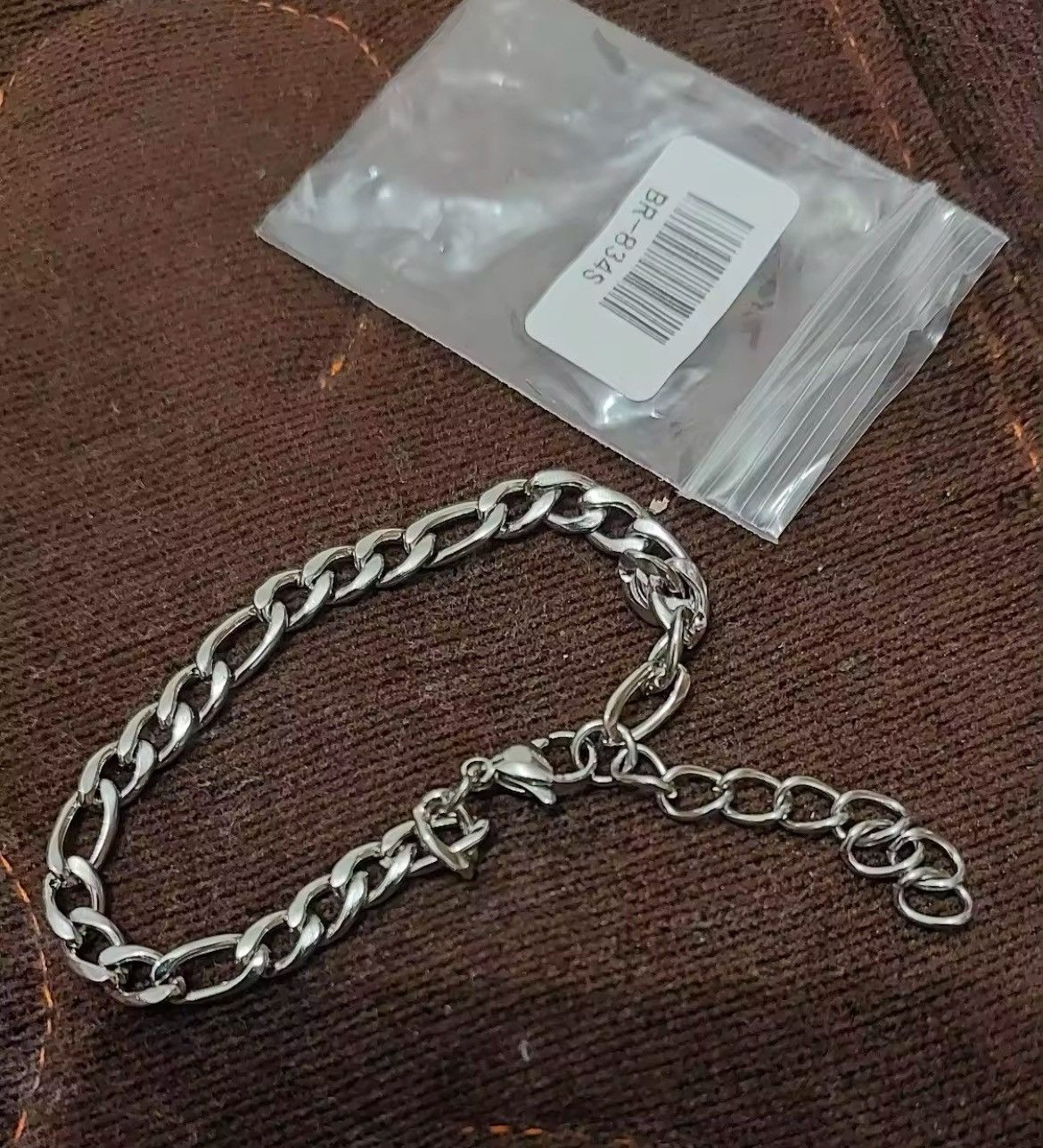 Vintage 7mm Stainless Steel Minimalist Link Bracelet Size ONE SIZE - 4 Thumbnail