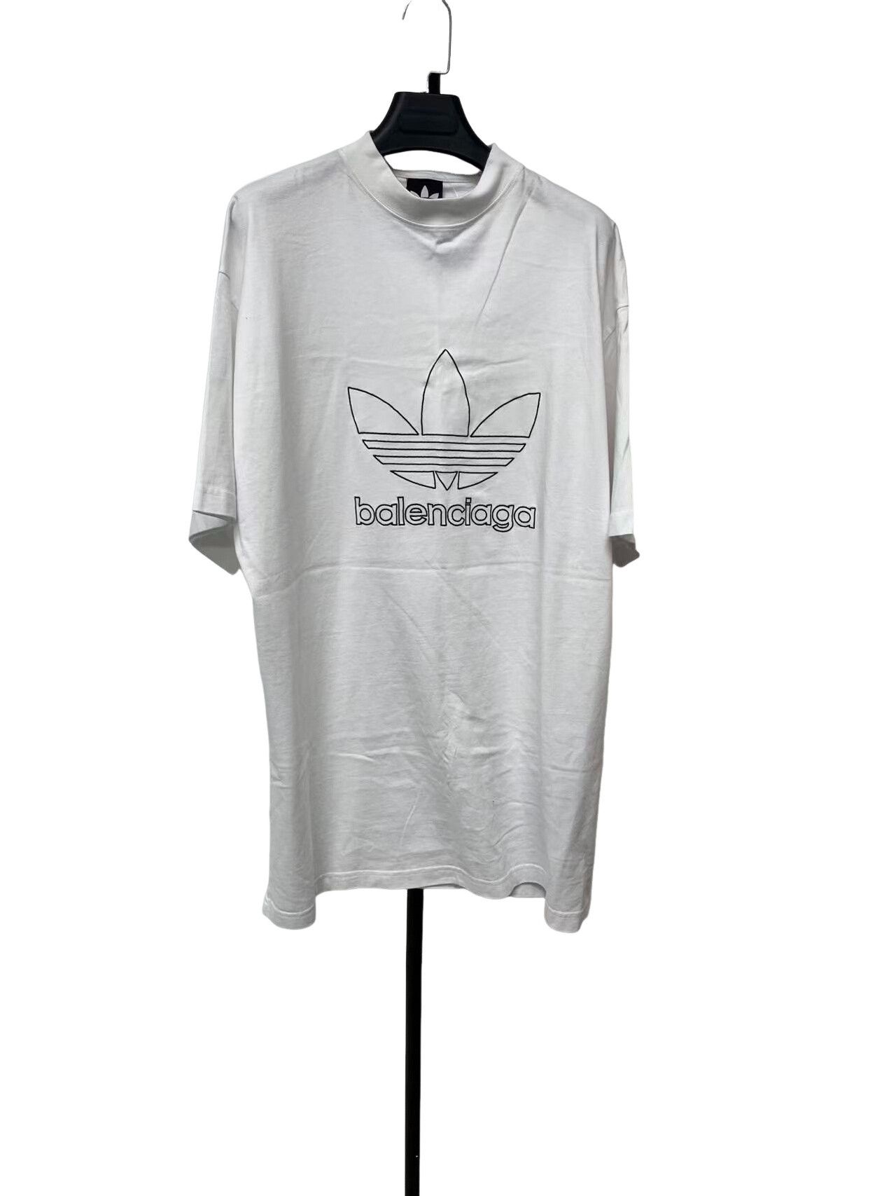 Balenciaga Balenciaga x Adidas Trefoil Logo T-Shirt Size 2 Size US M / EU 48-50 / 2 - 1 Thumbnail