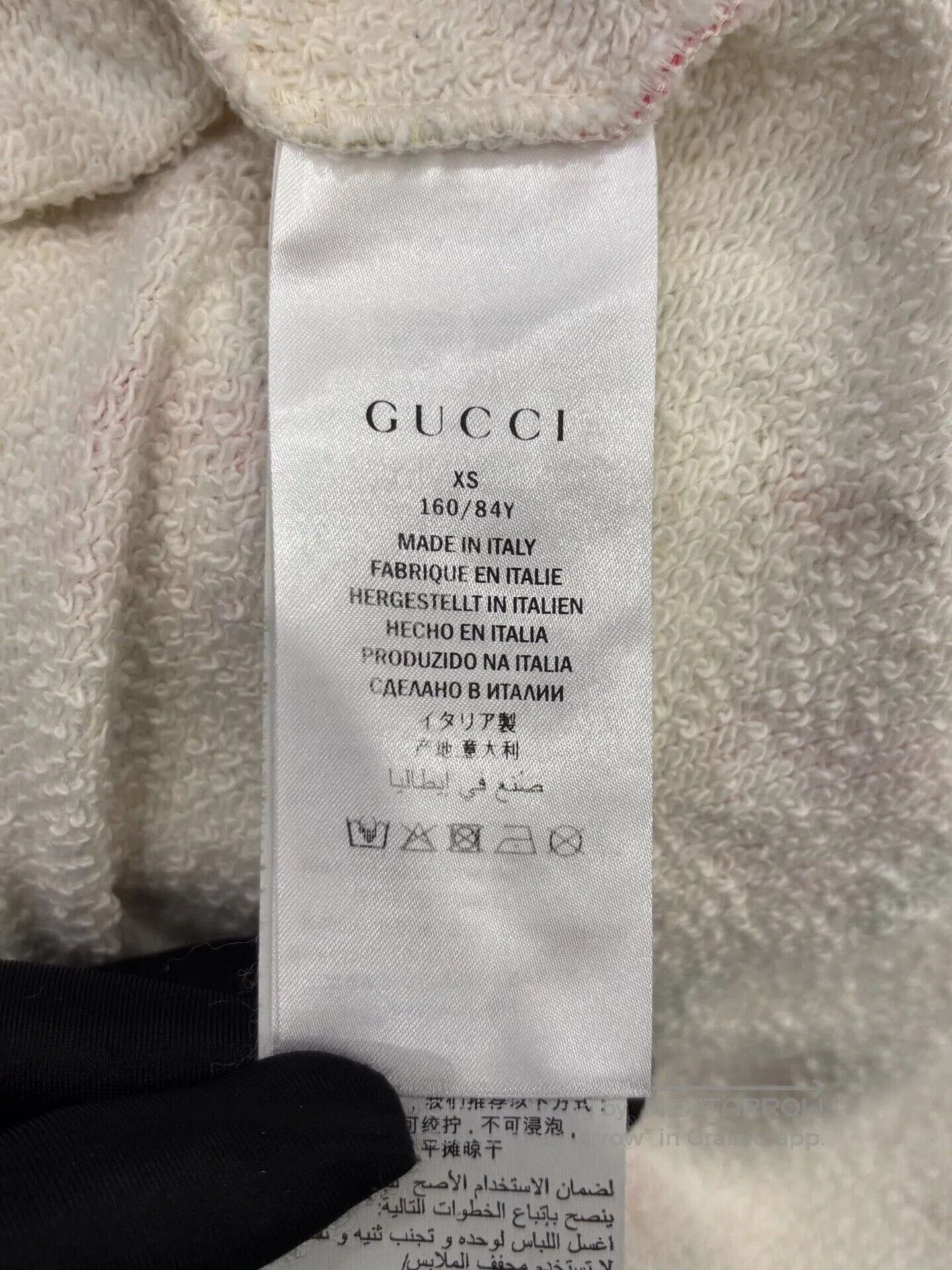 Gucci Gucci Pink Floral Double G White Hoodie. Size XS / US 0-2 / IT 36-38 - 7 Thumbnail