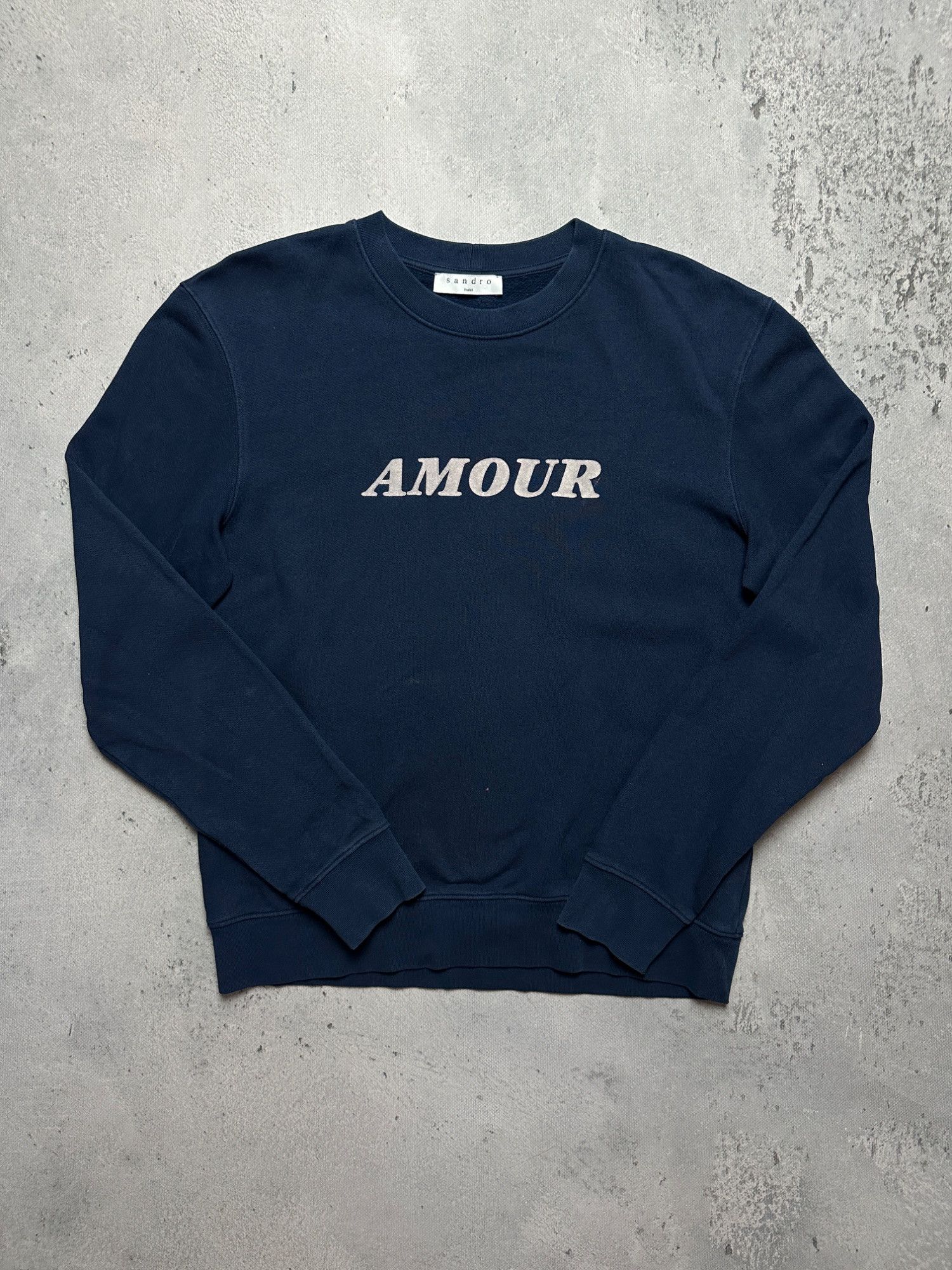 Sandro Sandro Crewneck Paris Flocked Sweatshirt Amour Central Logo Size US M / EU 48-50 / 2 - 1 Thumbnail
