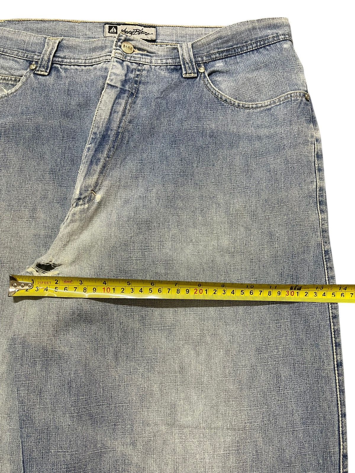 JNCO Vintage 90s Johnny Blaze Faded Wash Hiphop Baggy Jeans Size US 35 - 14 Thumbnail