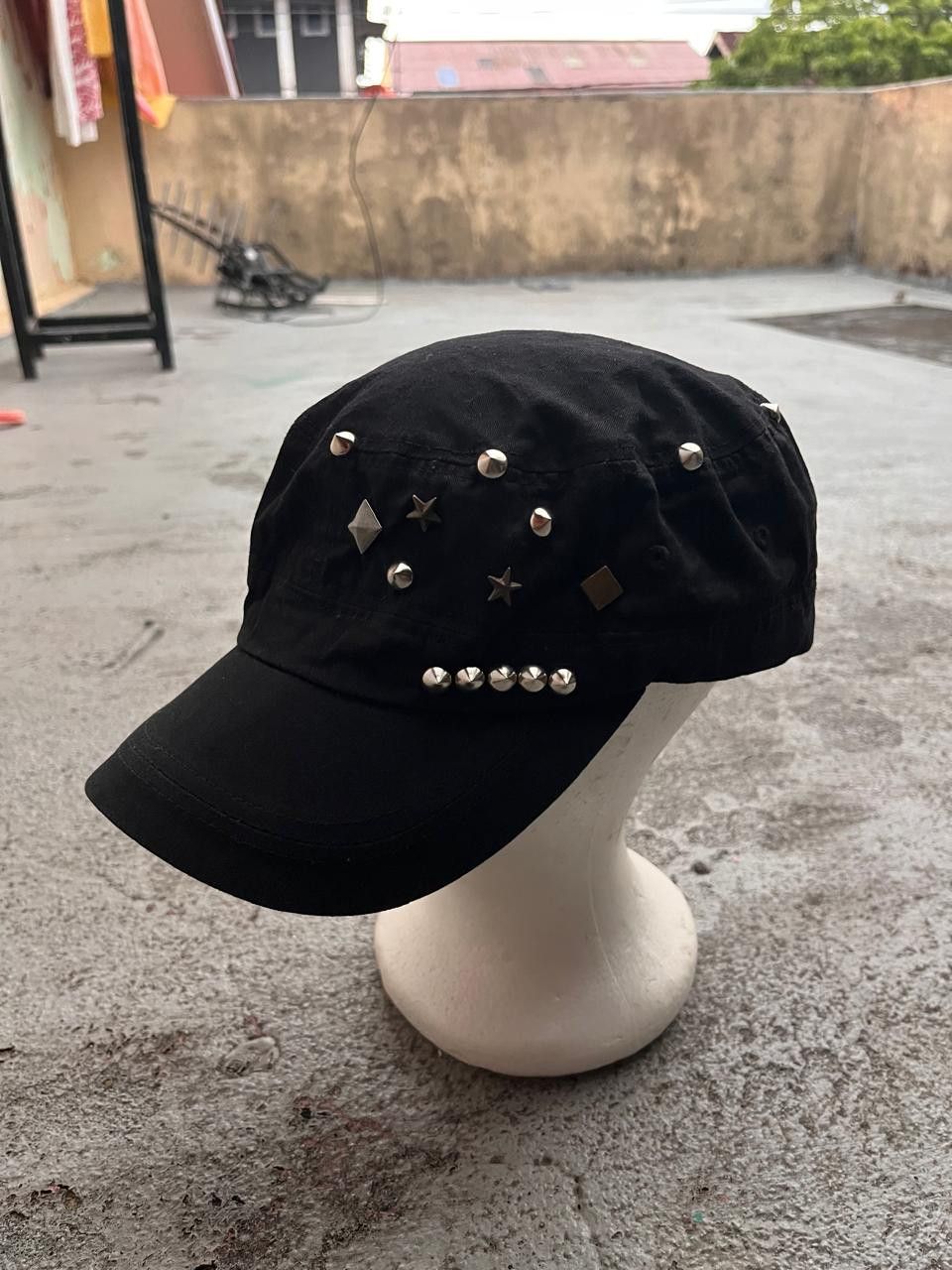 14th Addiction Gothic Studed Cap Hat Punk Size ONE SIZE - 1 Thumbnail