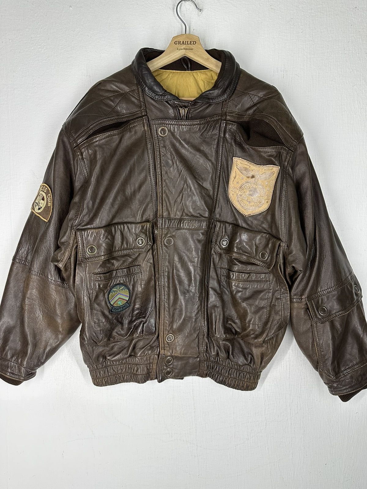 Leather Vintage Mac Keen Corp Sport Leather Jacket Size US L / EU 52-54 / 3 - 5 Thumbnail