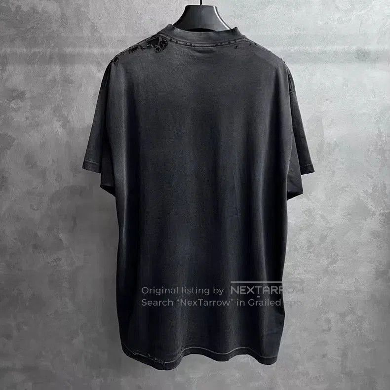Balenciaga Balenciaga Gray Logo Print Short Sleeve T-shirt. Size US S / EU 44-46 / 1 - 2 Thumbnail