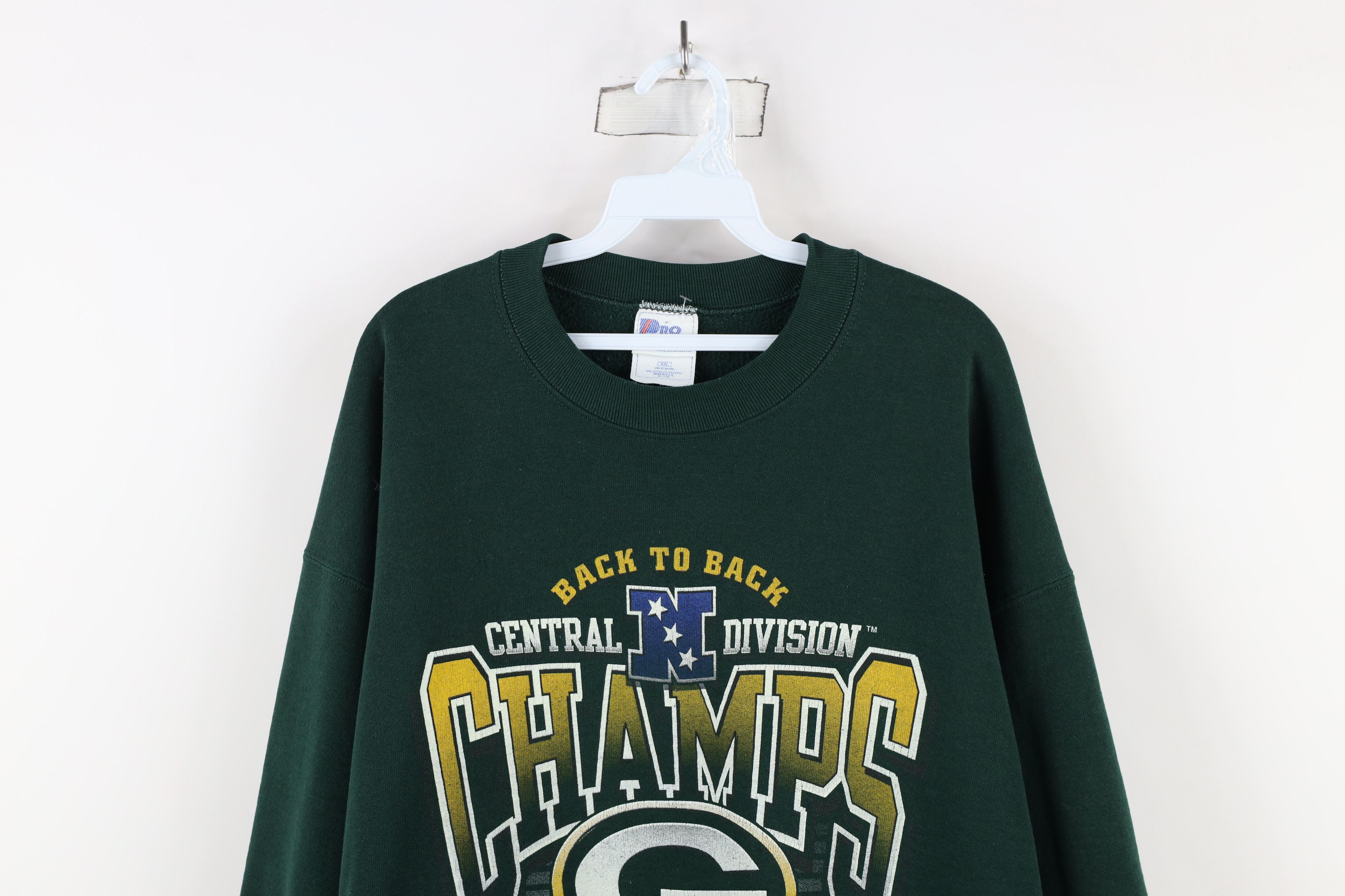 Vintage Vintage 90s Champs Green Bay Packers Football Sweatshirt USA Size US XXL / EU 58 / 5 - 2 Thumbnail