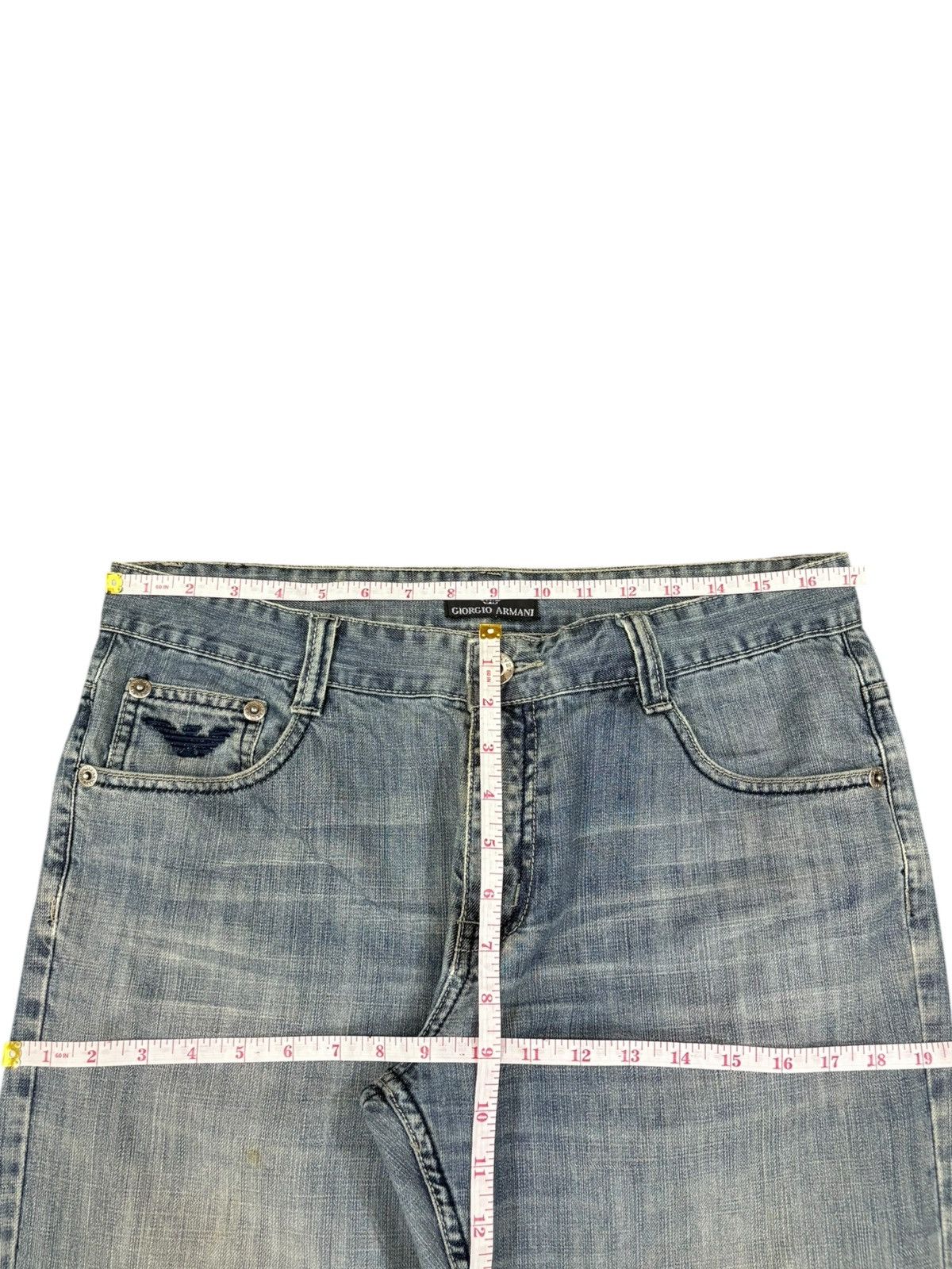 Giorgio Armani Vintage Giorgio Armani Faded Wash Distressed Loose Jeans Size US 34 / EU 50 - 10 Thumbnail