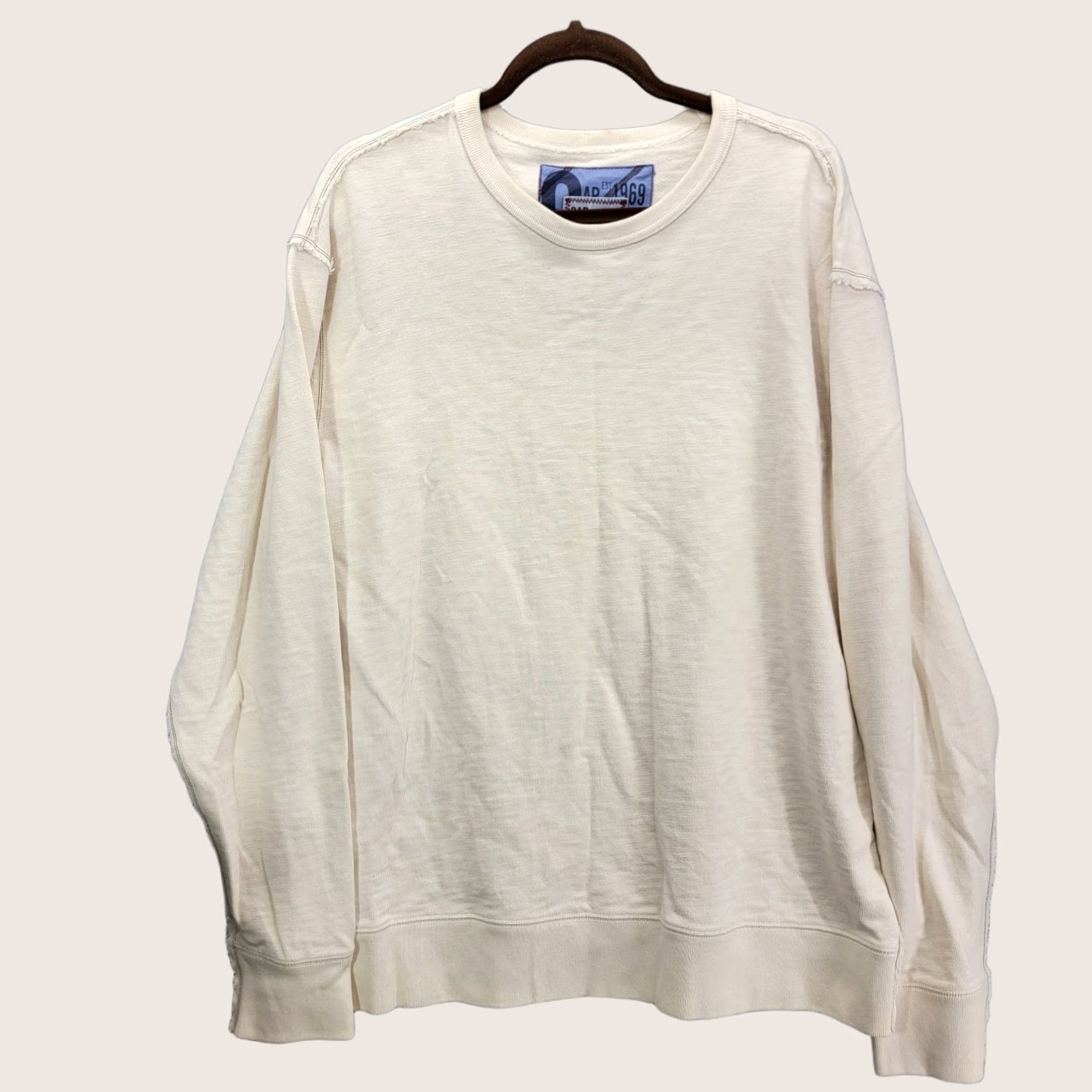 Gap Gap Mens XXL Pullover Y2K RN54023 Vintage Beige Sweater Shirt? Size US XXL / EU 58 / 5 - 1 Thumbnail