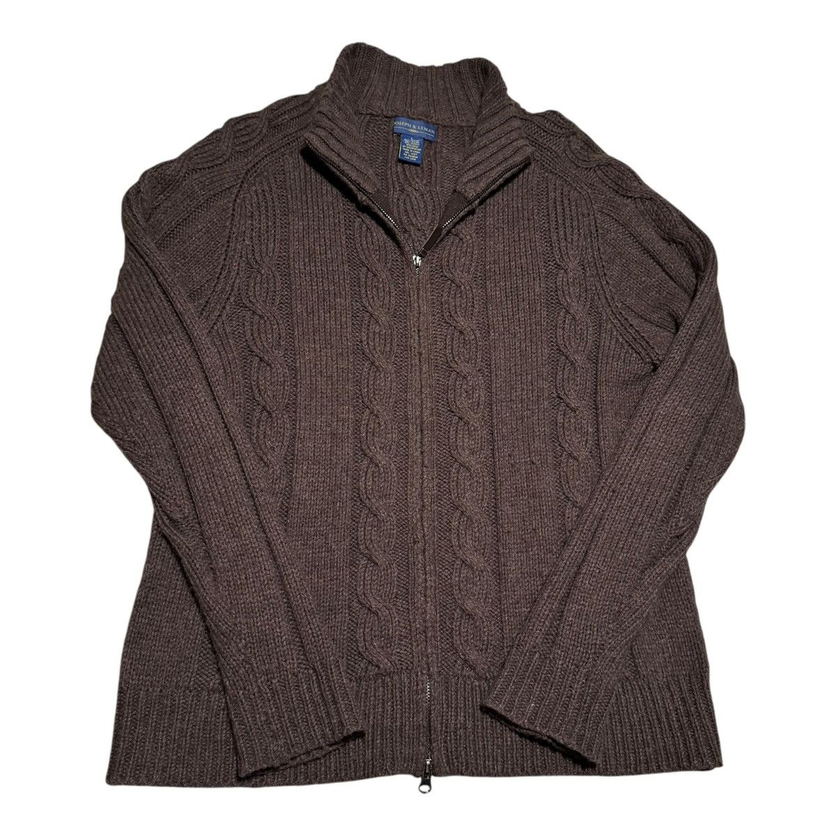 Joseph & Lyman Joseph & Lyman Cable Knit Full Zip Sweater Men's Large Size US L / EU 52-54 / 3 - 1 Thumbnail