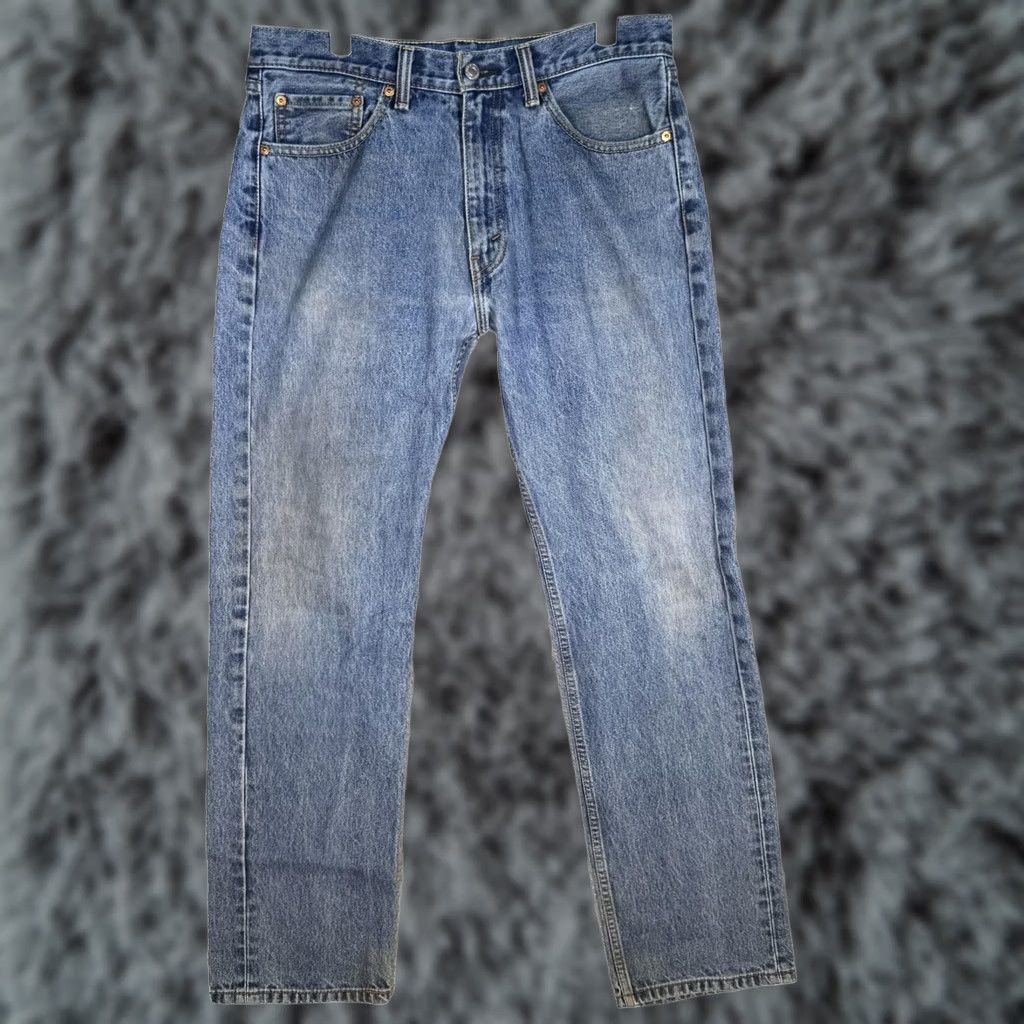 Levi's VINTAGE Levi’s 505 Jeans Mens 33x32 Blue Regular Fit Straight Leg Denim Zip Fly Size US 33 - 1 Thumbnail