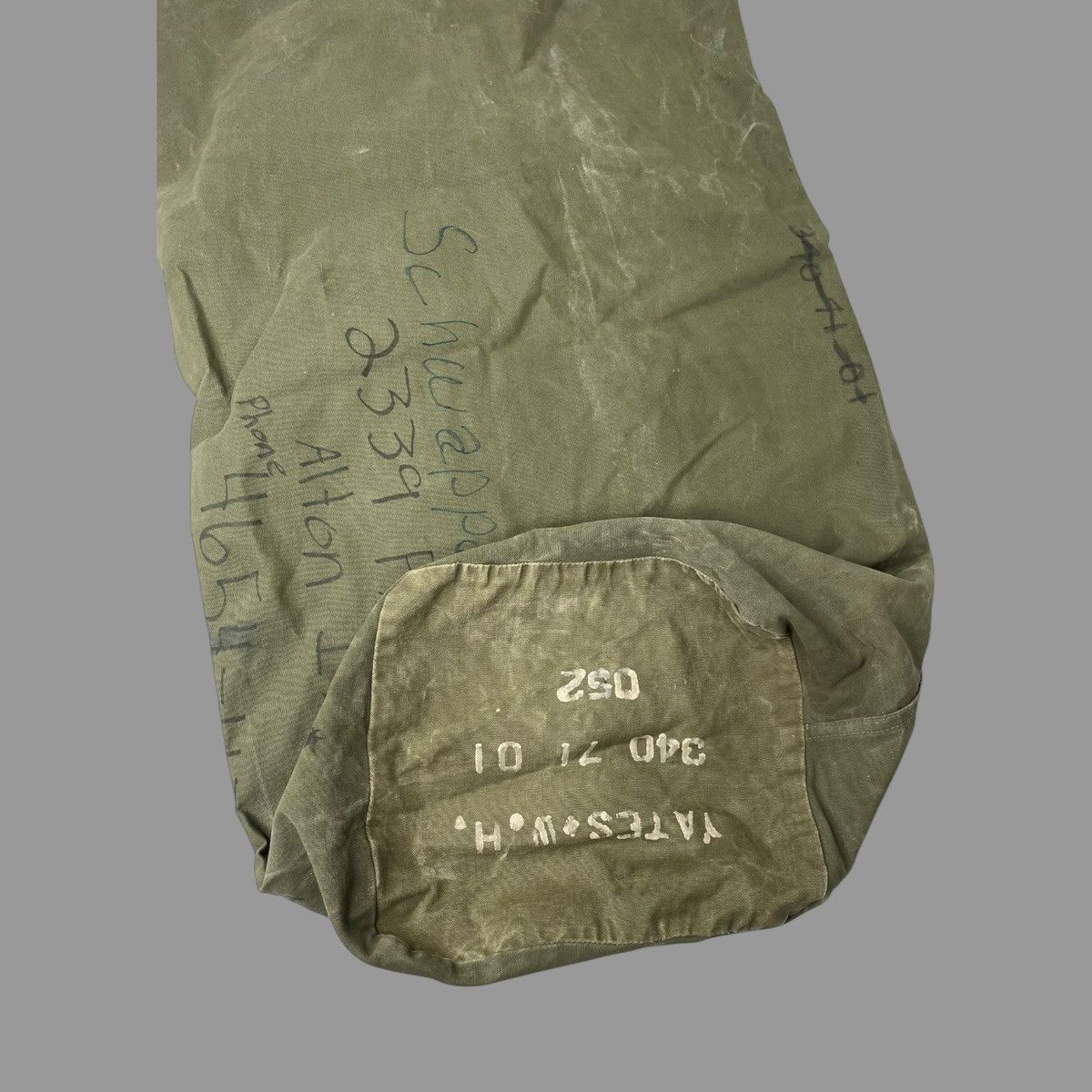 Vintage Vintage 1950s Usn stenciled military canvas duffle bag Size ONE SIZE - 5 Thumbnail