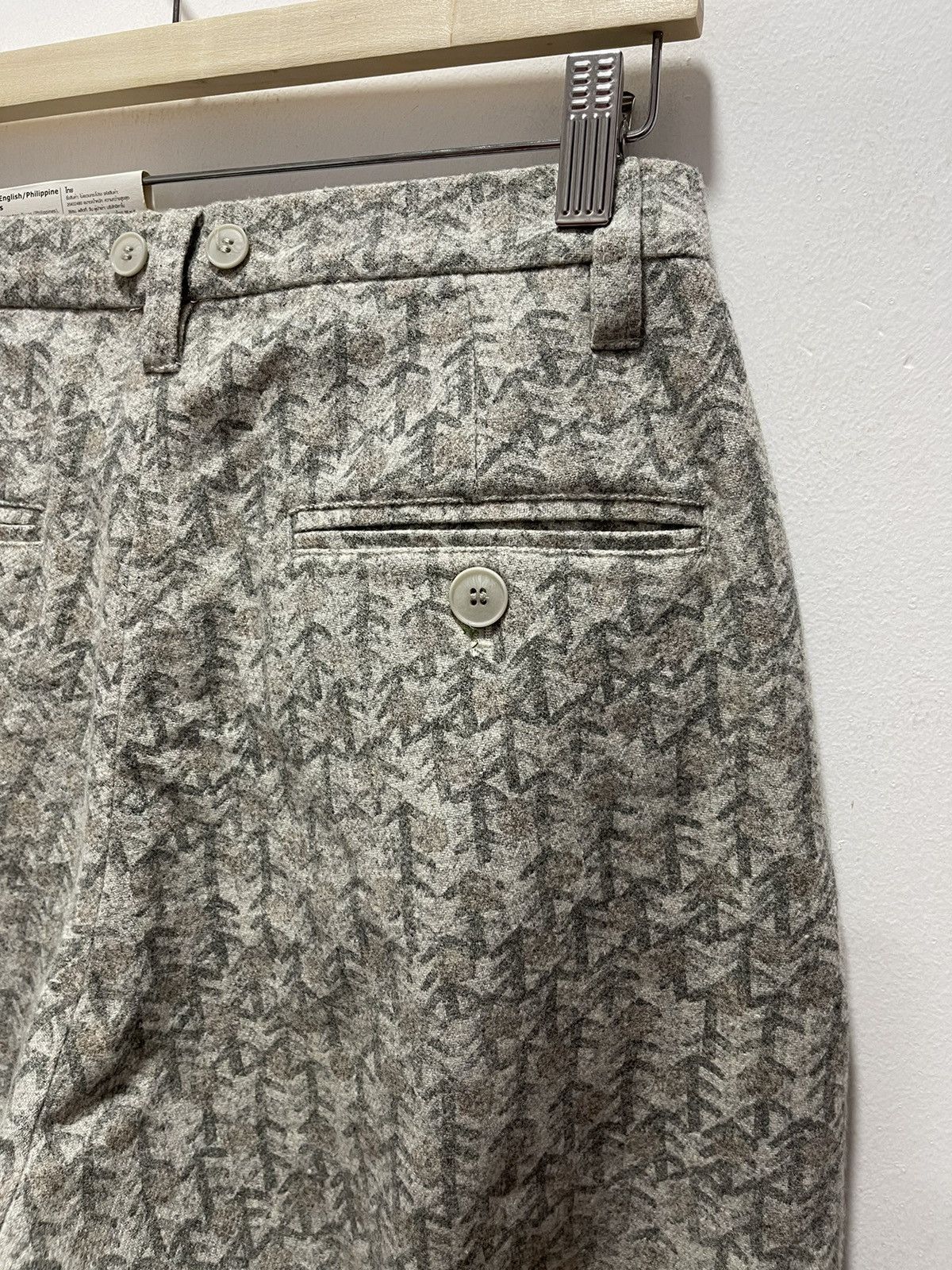 Designer × Issey Miyake × Ne-Net DESIGNER NE-NET CROPPED WOOL PANT Size 28" / US 6 / IT 42 - 9 Thumbnail