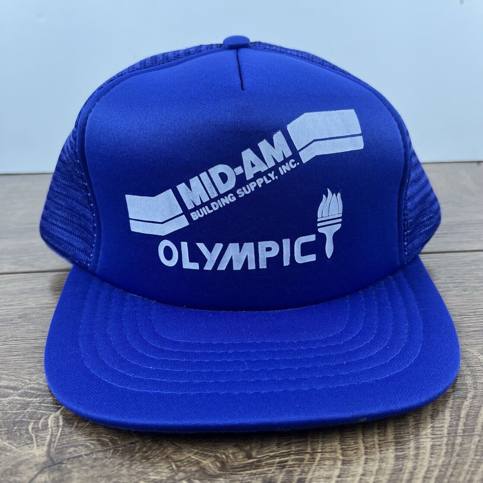 Other Mid Am Building Supply Hat Olympic Blue Adjustable Hat Blue Size ONE SIZE - 1 Thumbnail