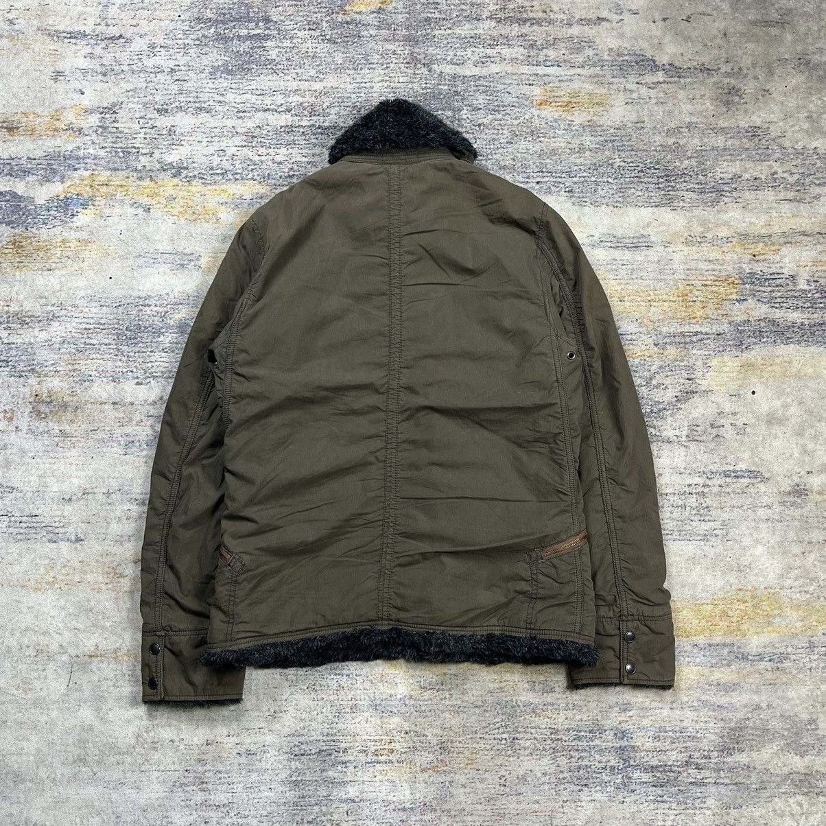 If Six Was Nine × Johnbull × Le Grande Bleu (L.G.B.) Vintage Johnbull military trim fur lined jacket Goa style Size US L / EU 52-54 / 3 - 2 Thumbnail