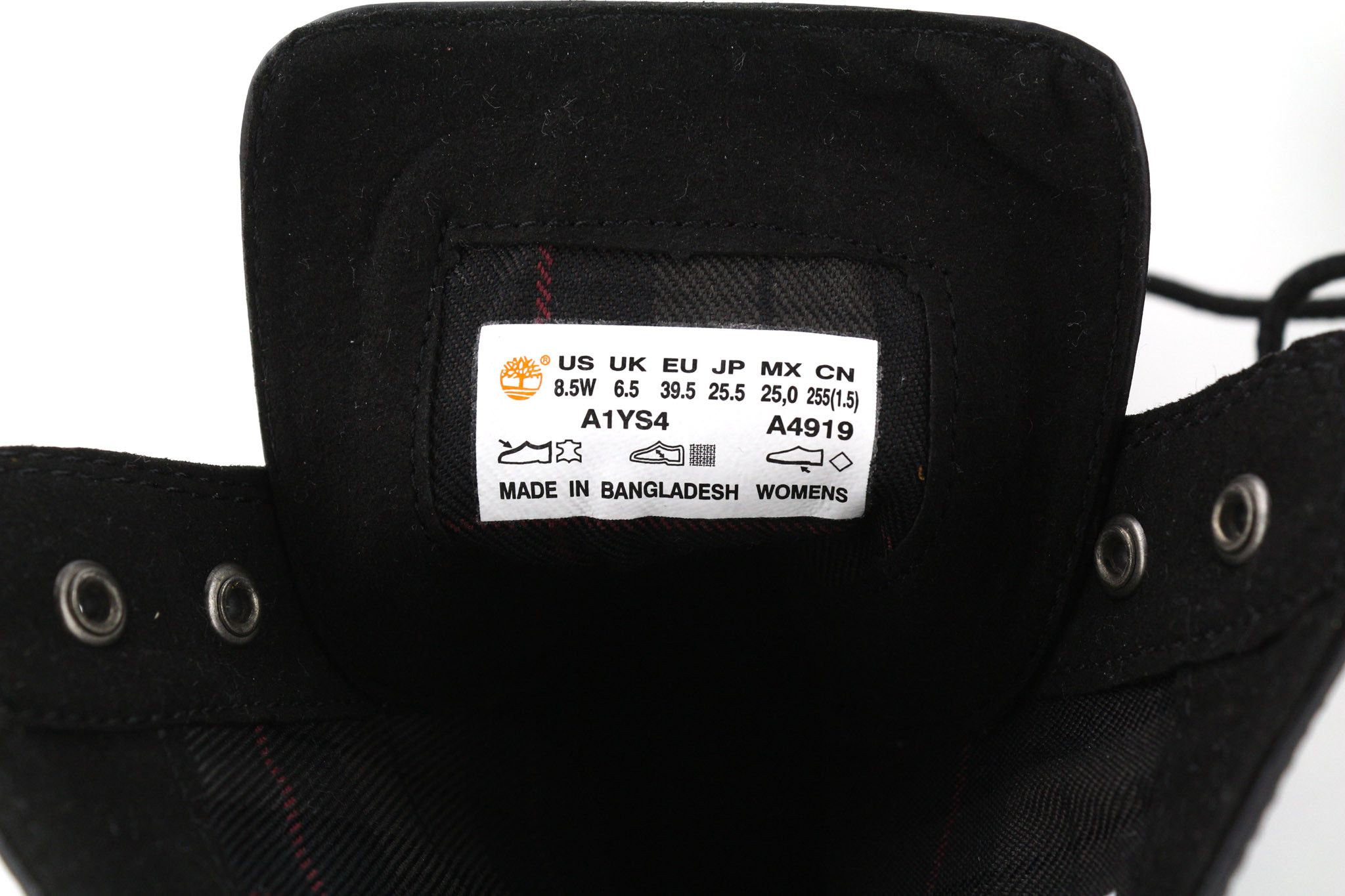 Timberland A1YS4-A4919 EU39/39.5 Black Leather Lace Boots Shoes 81162 Size US 8 / IT 38 - 9 Thumbnail