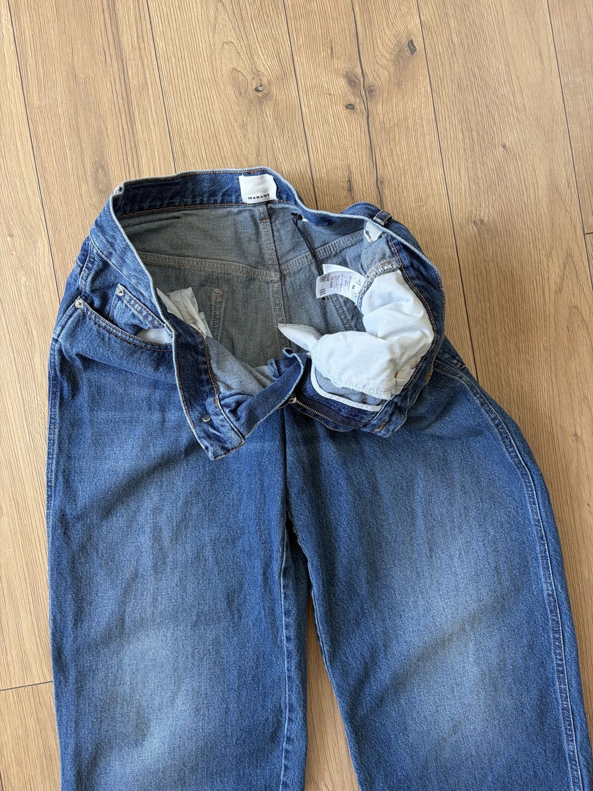 Isabel Marant MARANT Jorge Denim Wide Loose Fit Pants Size US 33 - 16 Thumbnail
