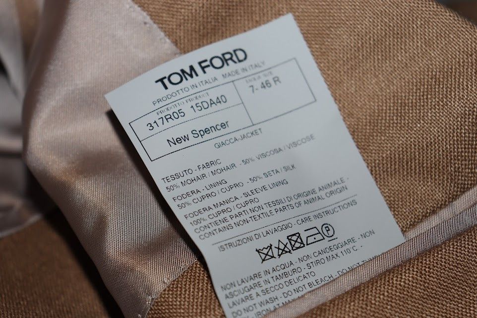 Tom Ford o1rshd1 New Spencer Giacca Jacket in Tan Size US S / EU 44-46 / 1 - 13 Thumbnail