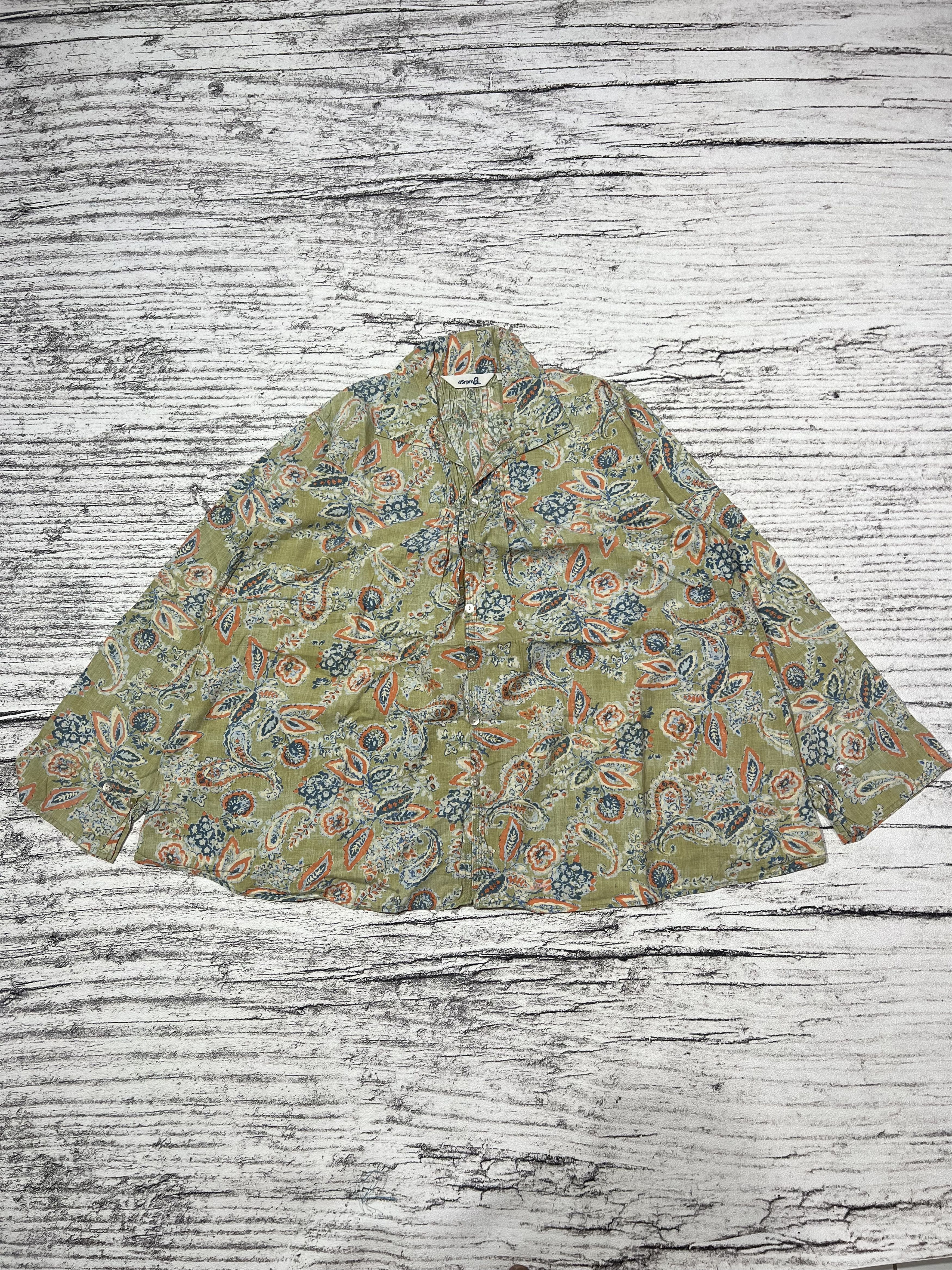 45rpm 2000s 45 RPM Studio Floral Pattern Print Shirt Size US L / EU 52-54 / 3 - 1 Thumbnail