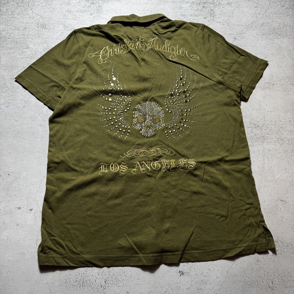 Christian Audigier × Ed Hardy vintage y2k christian audigier skeleton polo affliction Size US XL / EU 56 / 4 - 9 Thumbnail