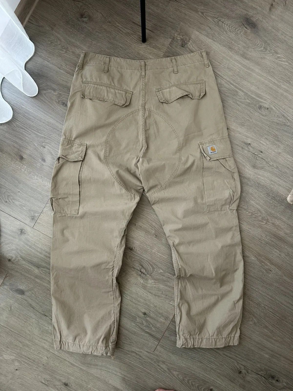 Carhartt Wip Vintage Carhartt Cargo Beige Baggy Pants Size US 36 / EU 52 - 3 Thumbnail