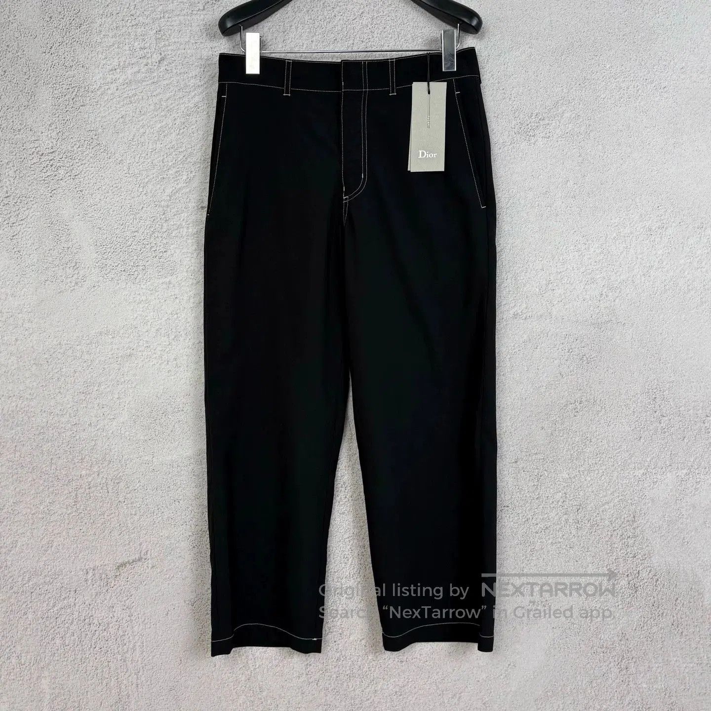 Dior Dior Black Stitch Casual Suit Pants. Size US 30 / EU 46 - 1 Thumbnail
