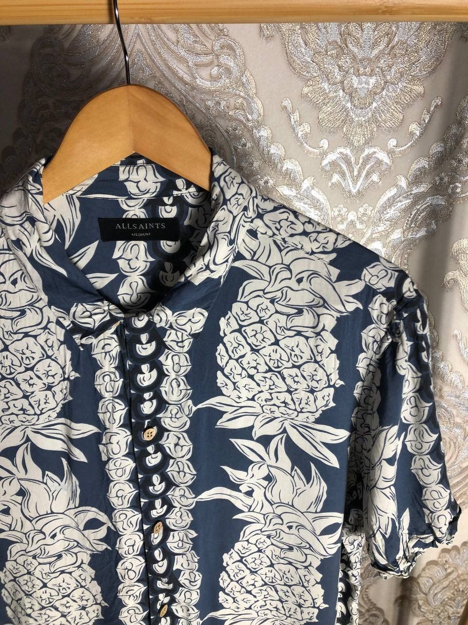 Japanese Brand × Vintage VERY RARE ALLSAINTS ANANAS DESIGNER SS SHIRT CASUAL Y2K 90s Size US M / EU 48-50 / 2 - 4 Thumbnail