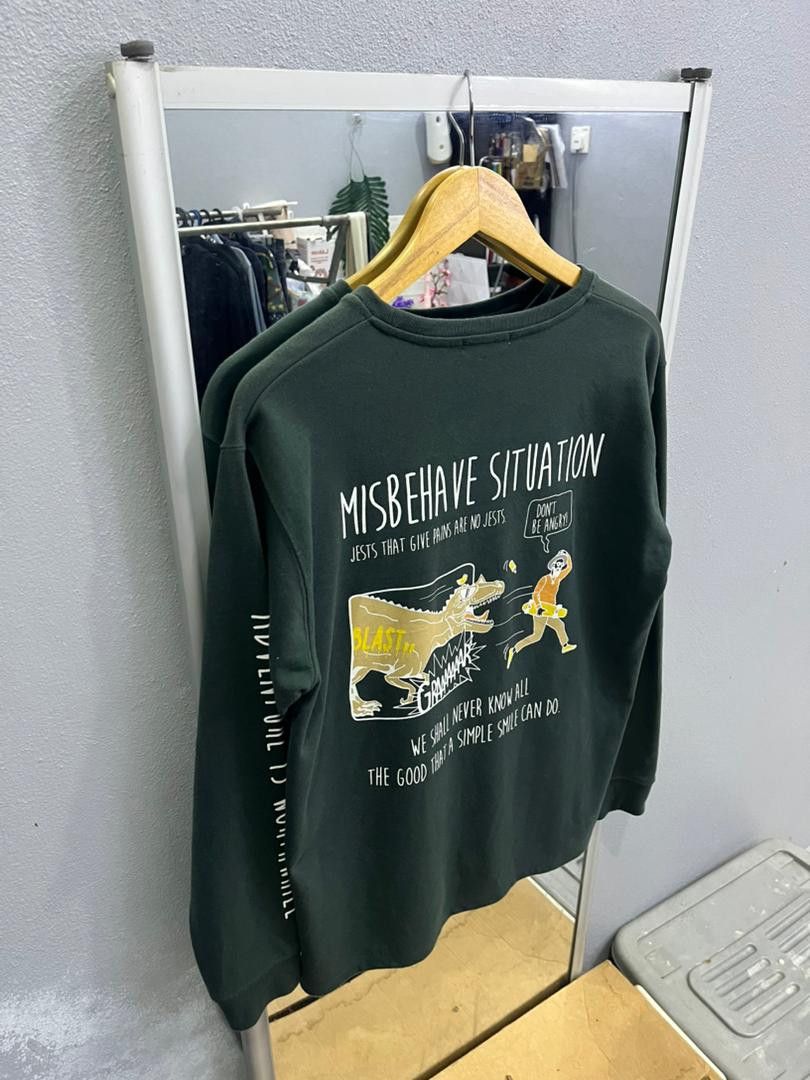 URBAN RESEARCH DOORS Urban Collection Graphic Sweatshirt “Misbehave” Size US M / EU 48-50 / 2 - 8 Thumbnail