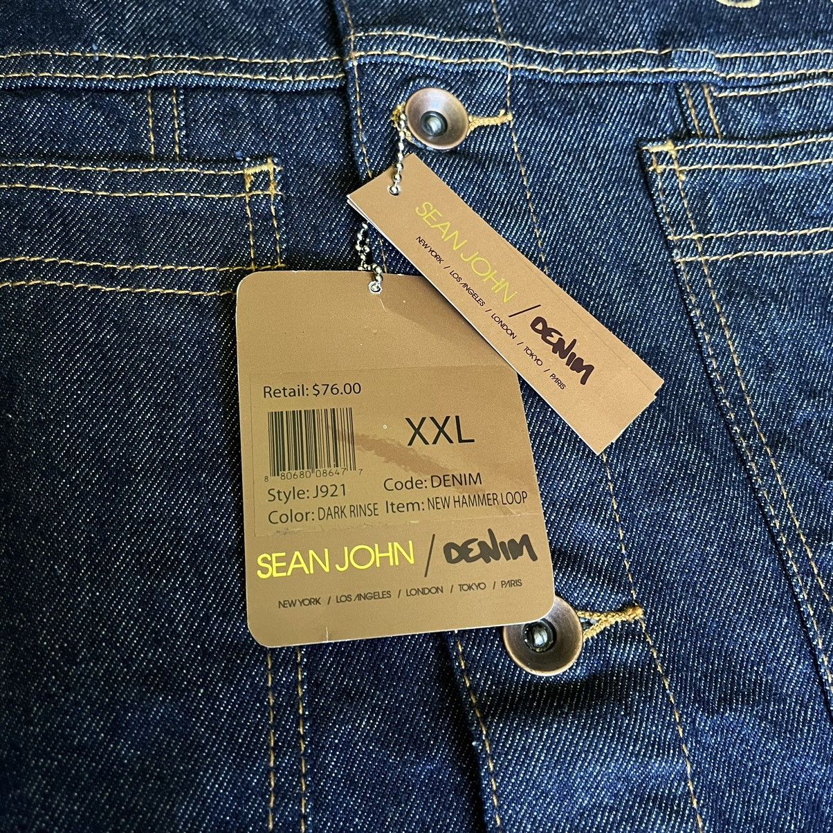 Sean John New Vintage 1990s Sean John Baggy Logo Denim Jean Jacket XXL Size US XXL / EU 58 / 5 - 3 Thumbnail