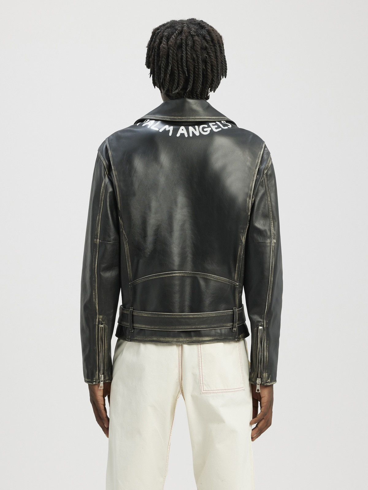 Palm Angels Palm Angels leather biker jacket Size US M / EU 48-50 / 2 - 9 Thumbnail
