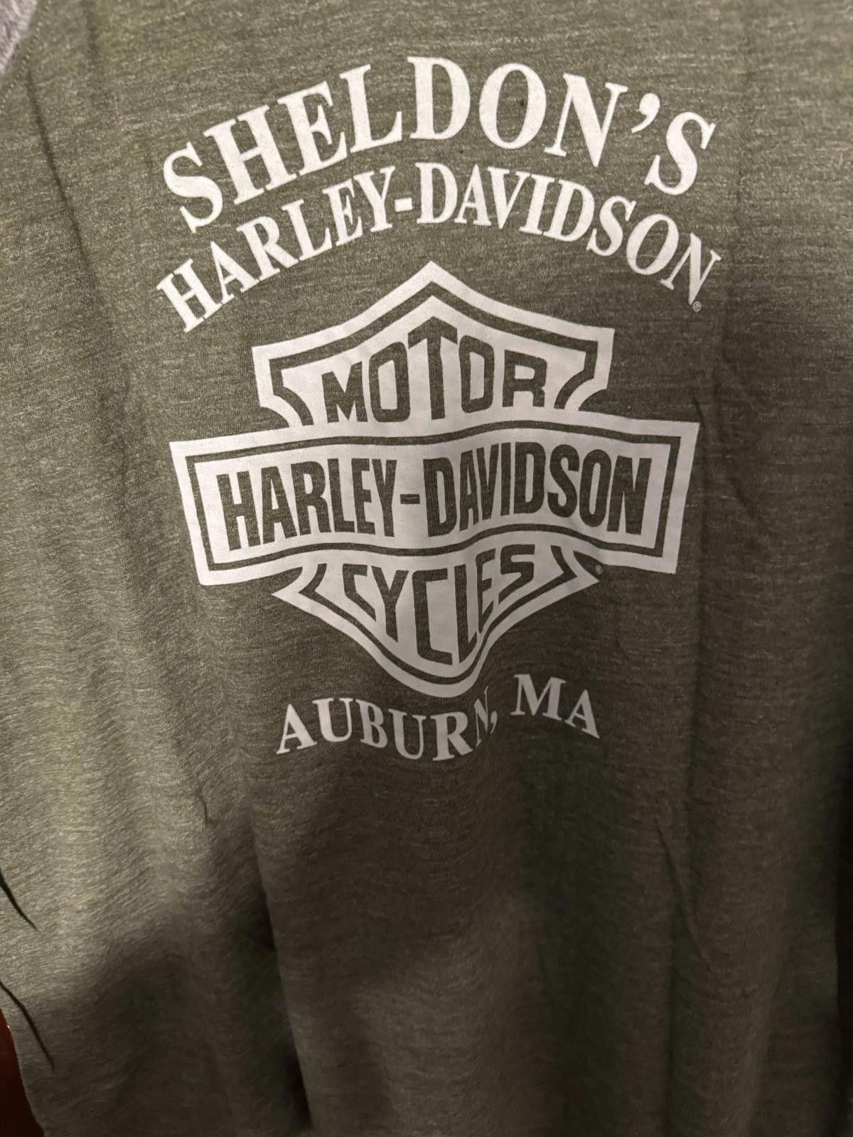 Other Harley-Davidson Vintage T Shirt Auburn MA Men's Sz XL Green Size US XL / EU 56 / 4 - 3 Thumbnail