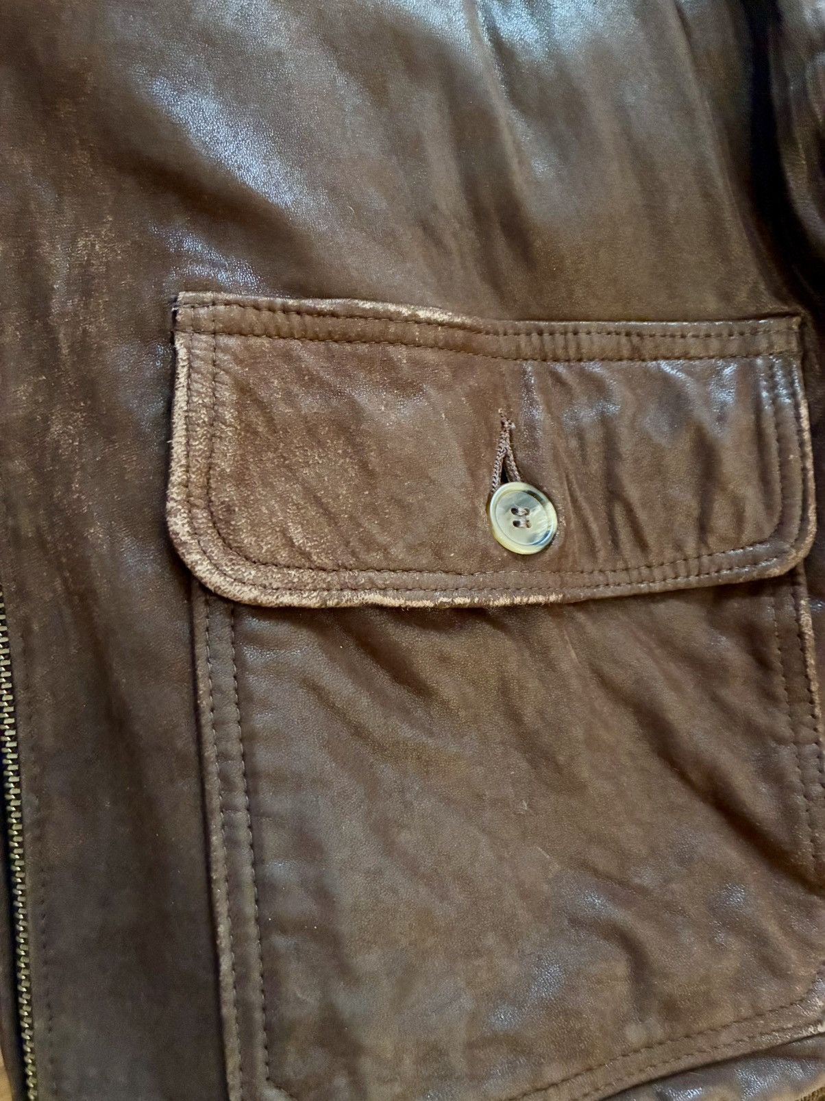 Other Vintage Leather Flight Jacket Size US M / EU 48-50 / 2 - 7 Thumbnail